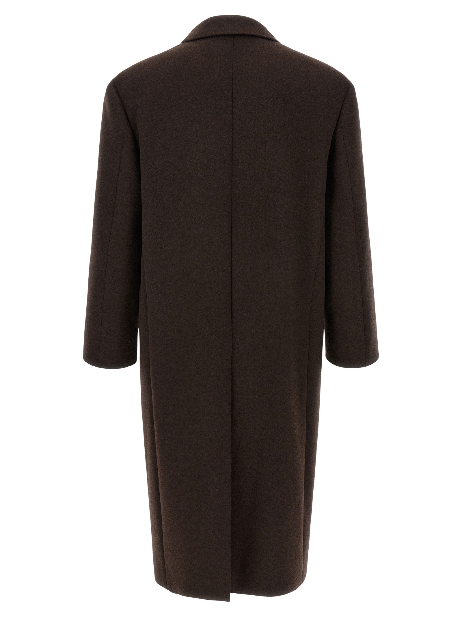 Saint Laurent Double-Face Combed Wool Coat