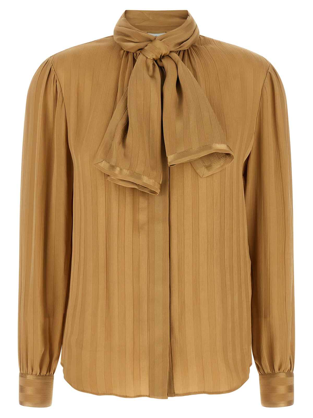 Saint Laurent Lavallière Neck Blouse