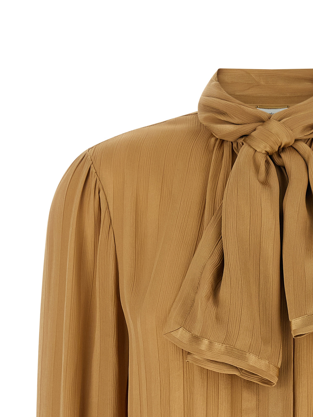 Saint Laurent Lavallière Neck Blouse