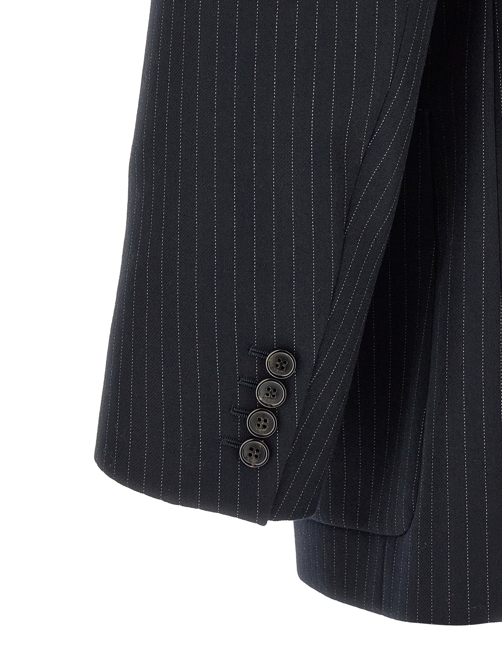 Saint Laurent Pinstriped Double-Breasted Blazer