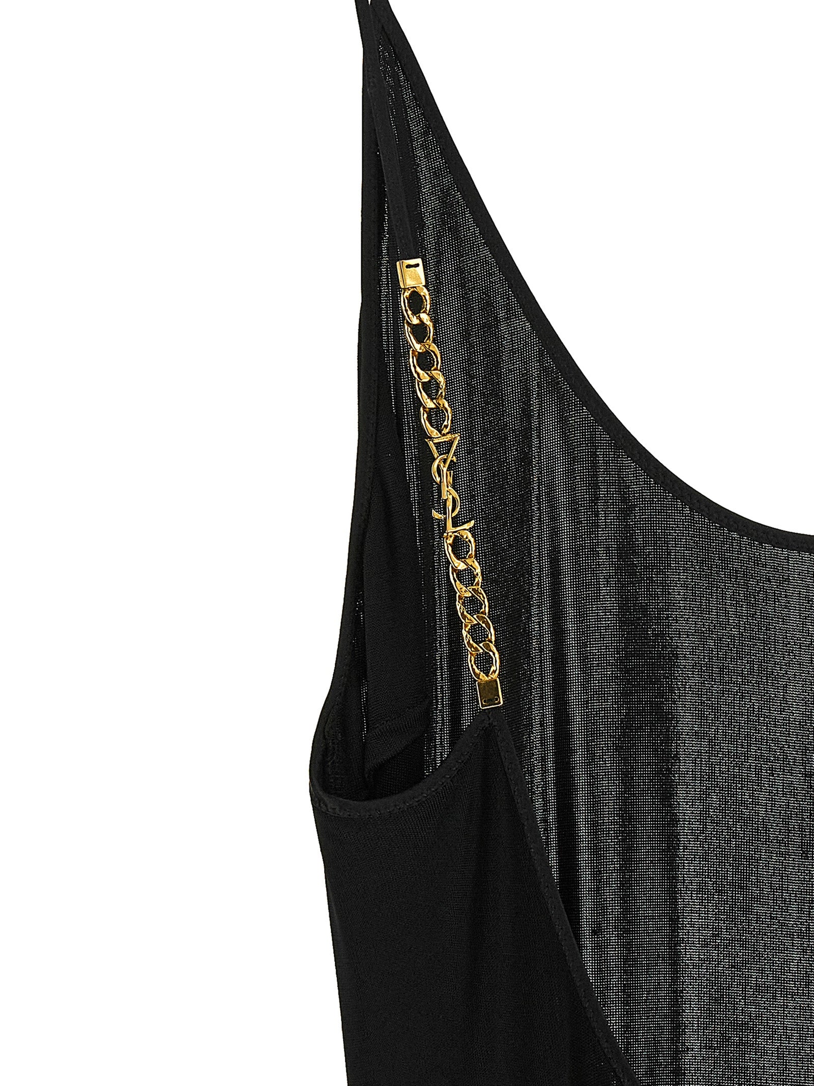 Saint Laurent 'Cassandre' Chain Dress