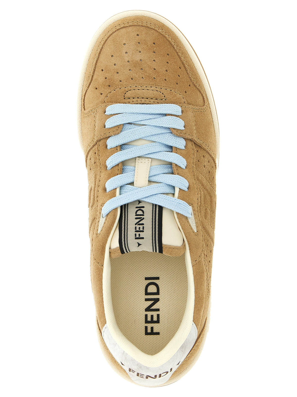 Fendi Beige 'Fendi Match' Sneakers
