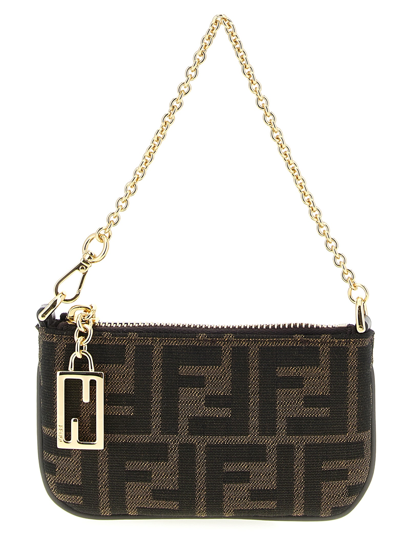 Fendi 'Mini Flat Zucca' Flat Pouch