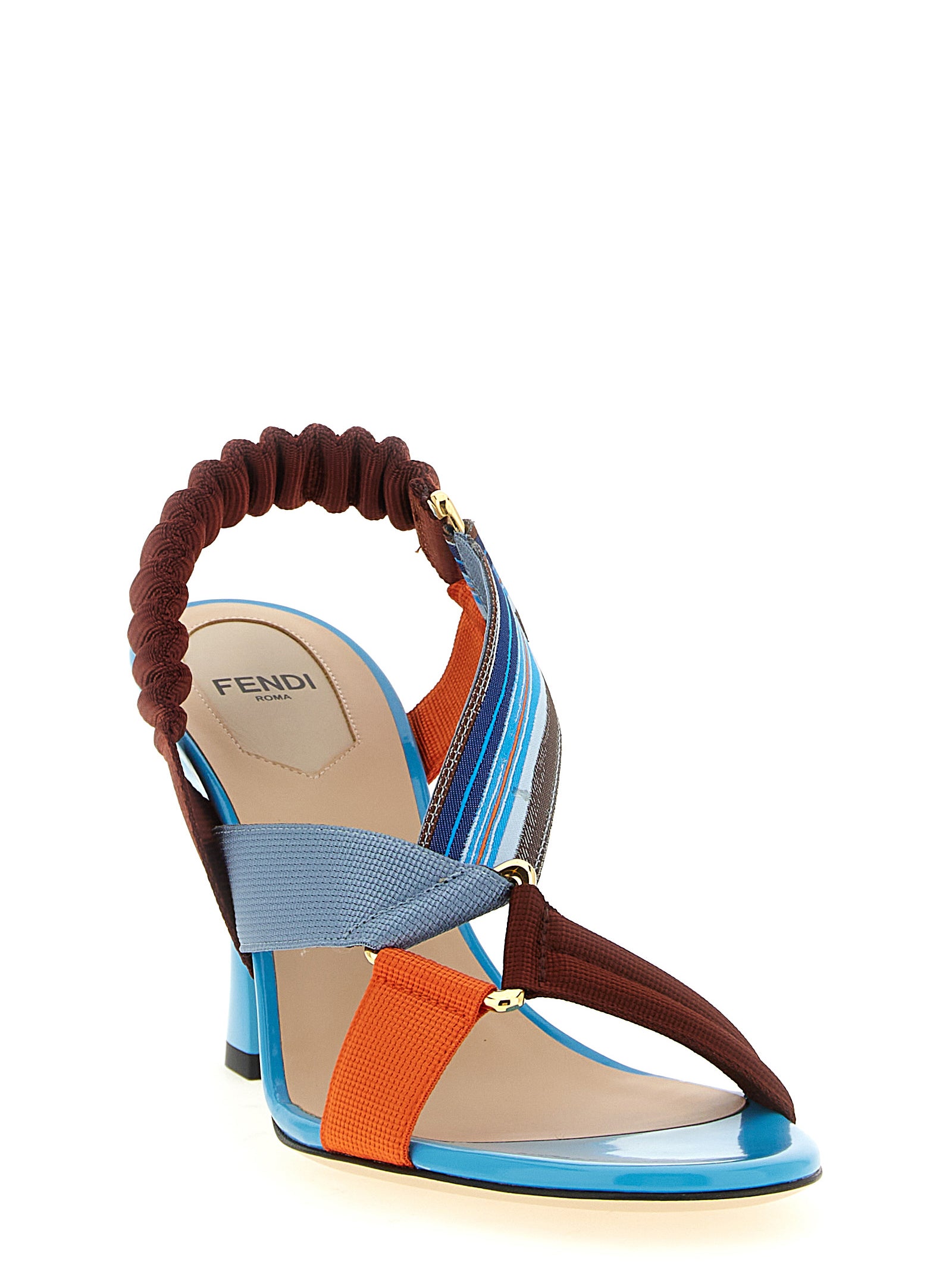Fendi 'Colibrì' Sandals With Woven Ribbons