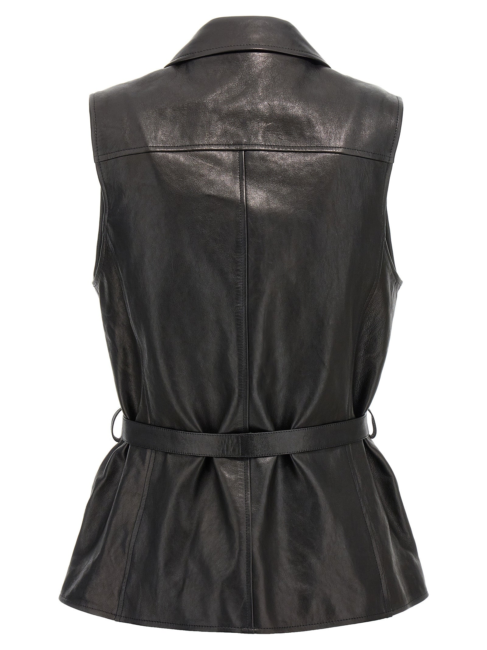 Magda Butrym Single-Breasted Leather Vest