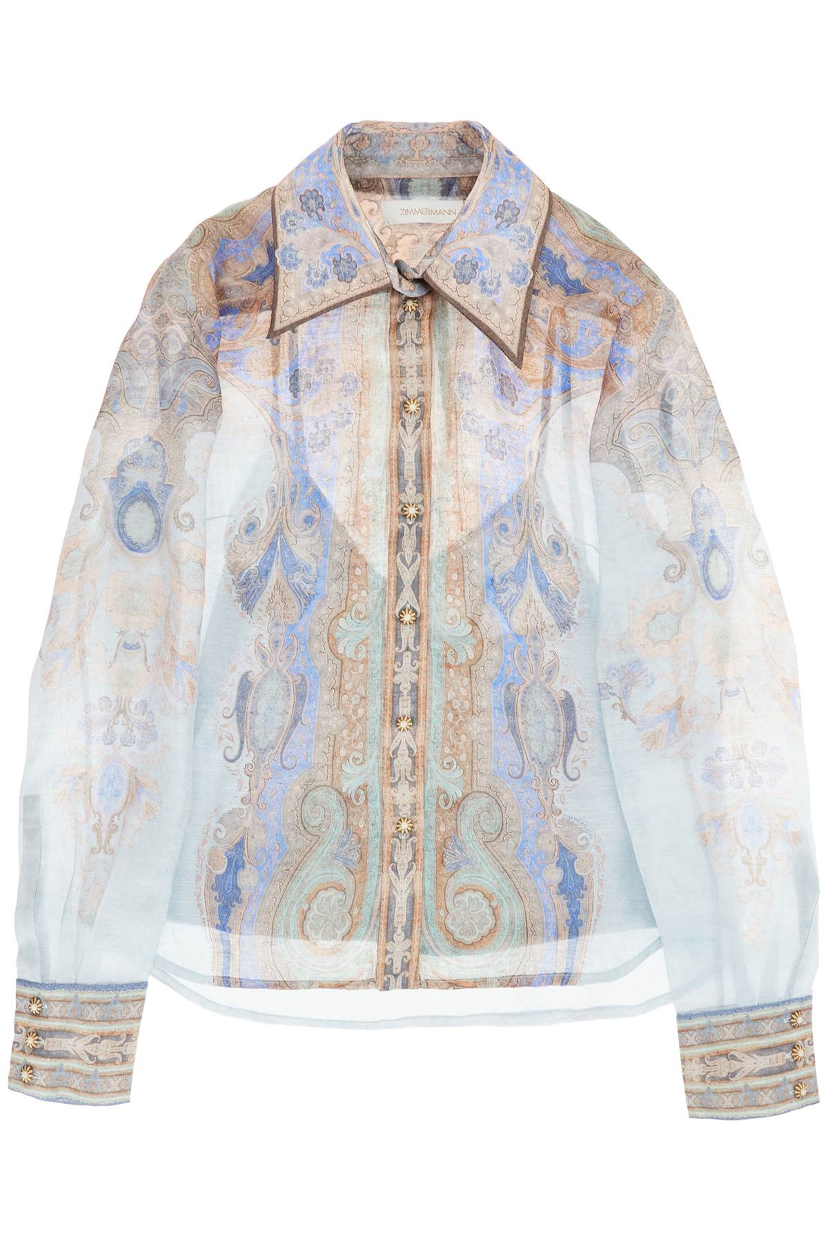 Zimmermann Eden Paisley Print Shirt