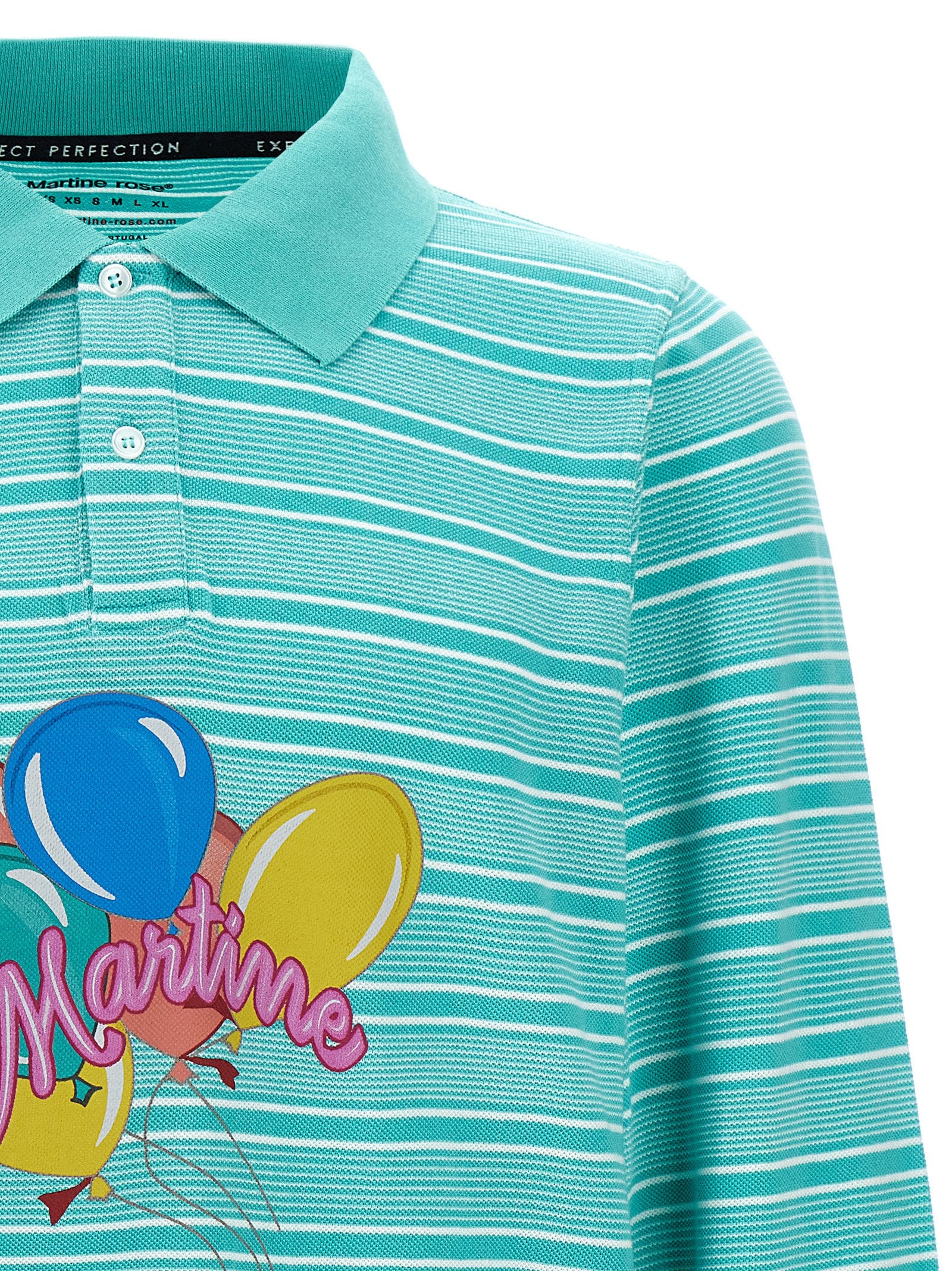 Martine Rose Logo Print Polo Shirt