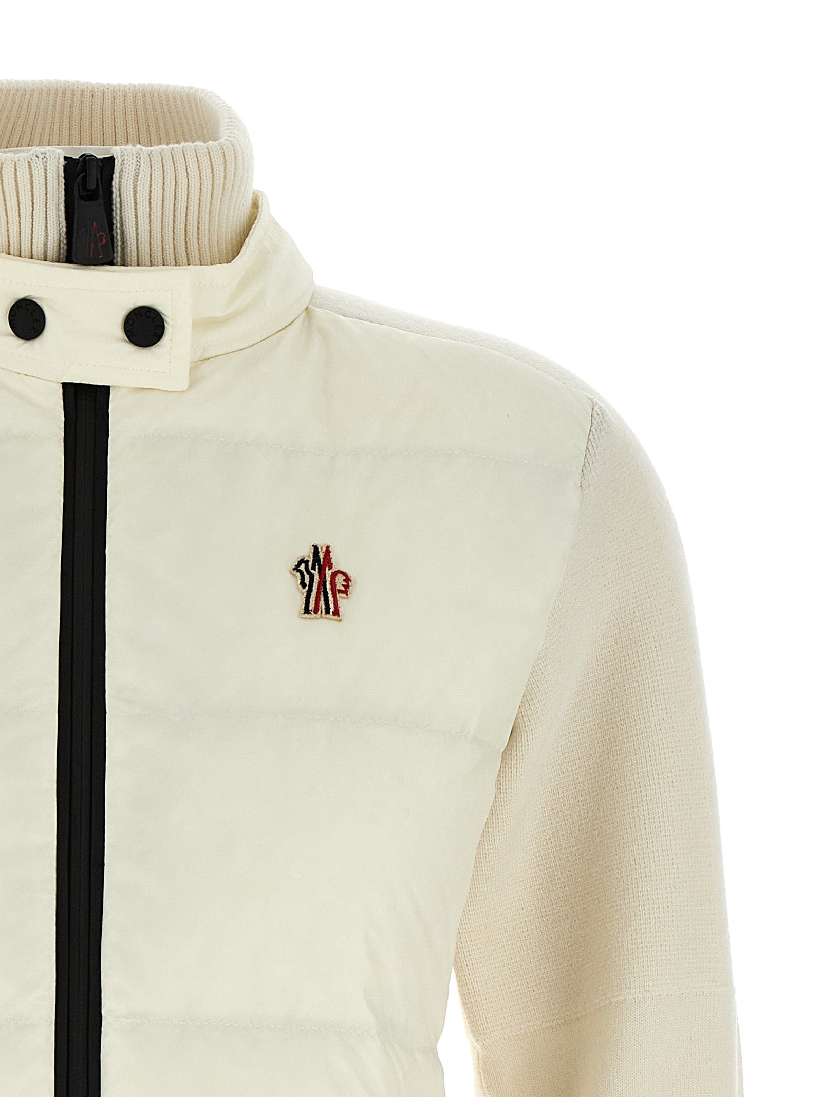 Moncler Grenoble Two-Material Cardigan