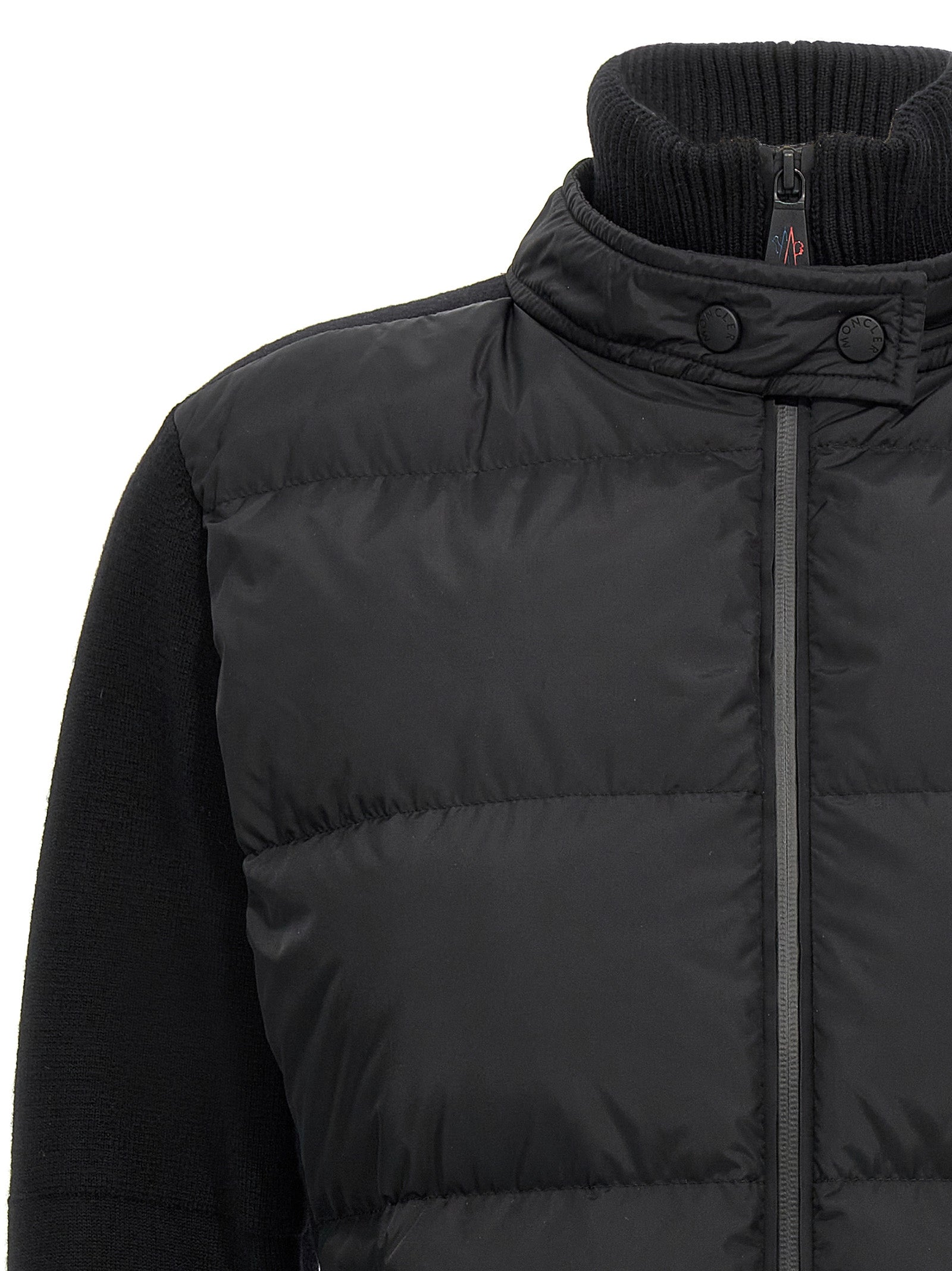 Moncler Grenoble Two-Material Cardigan