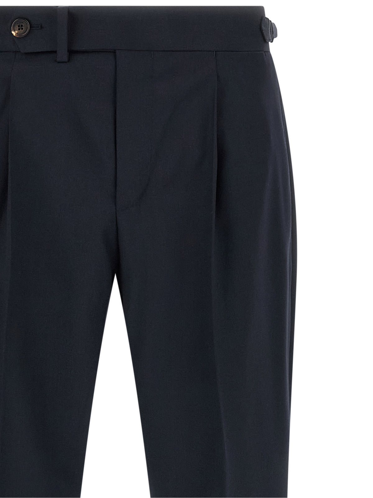 Pal Zileri Blue Tailored Trousers
