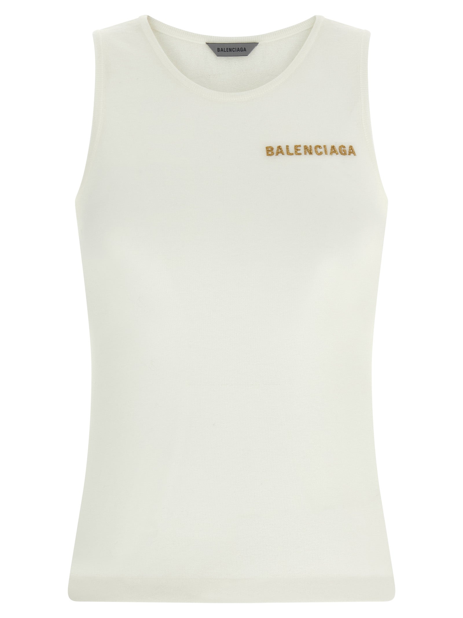 Balenciaga Logo Embroidery Tank Top