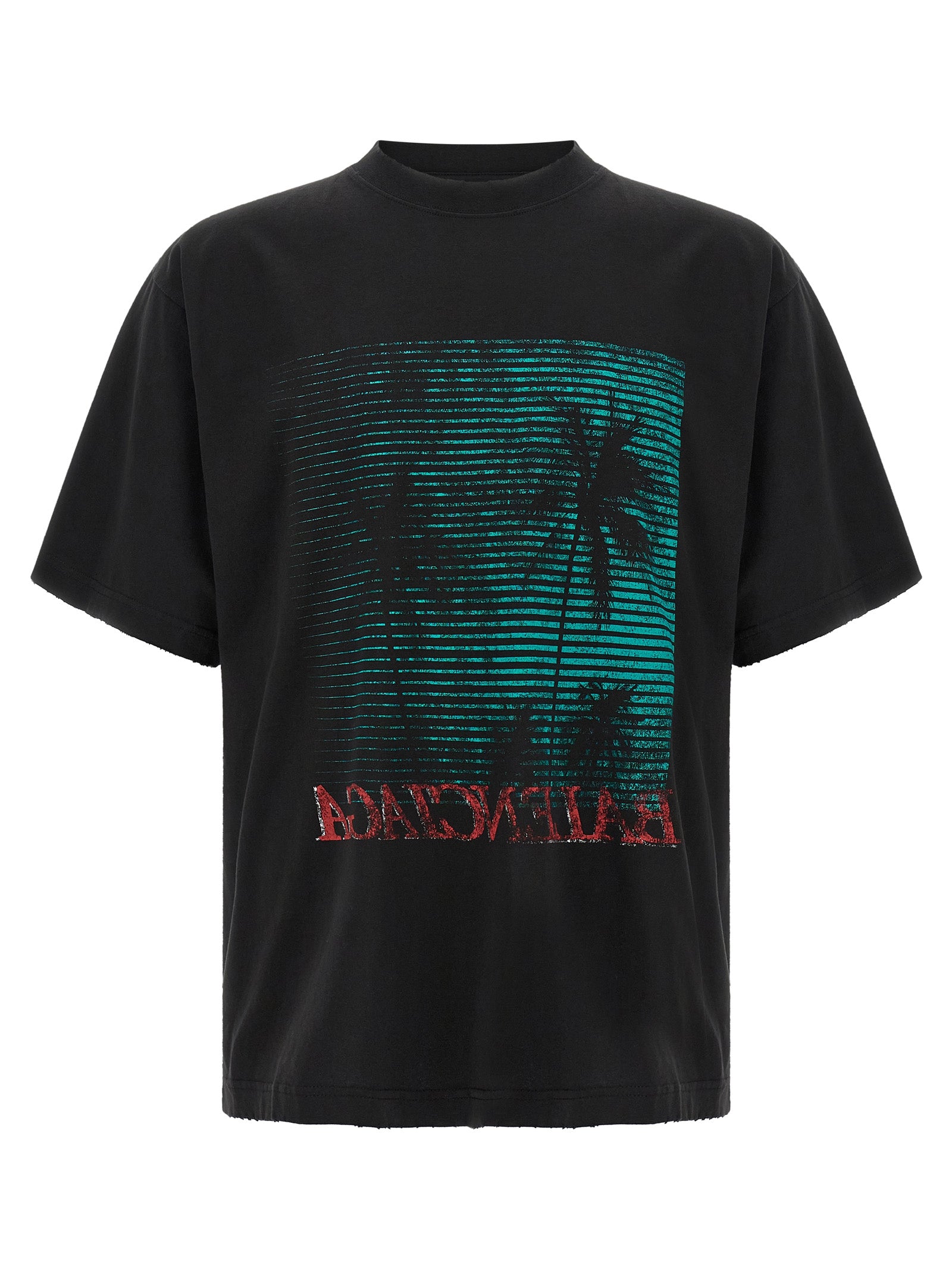 Balenciaga Vintage-Effect T-Shirt