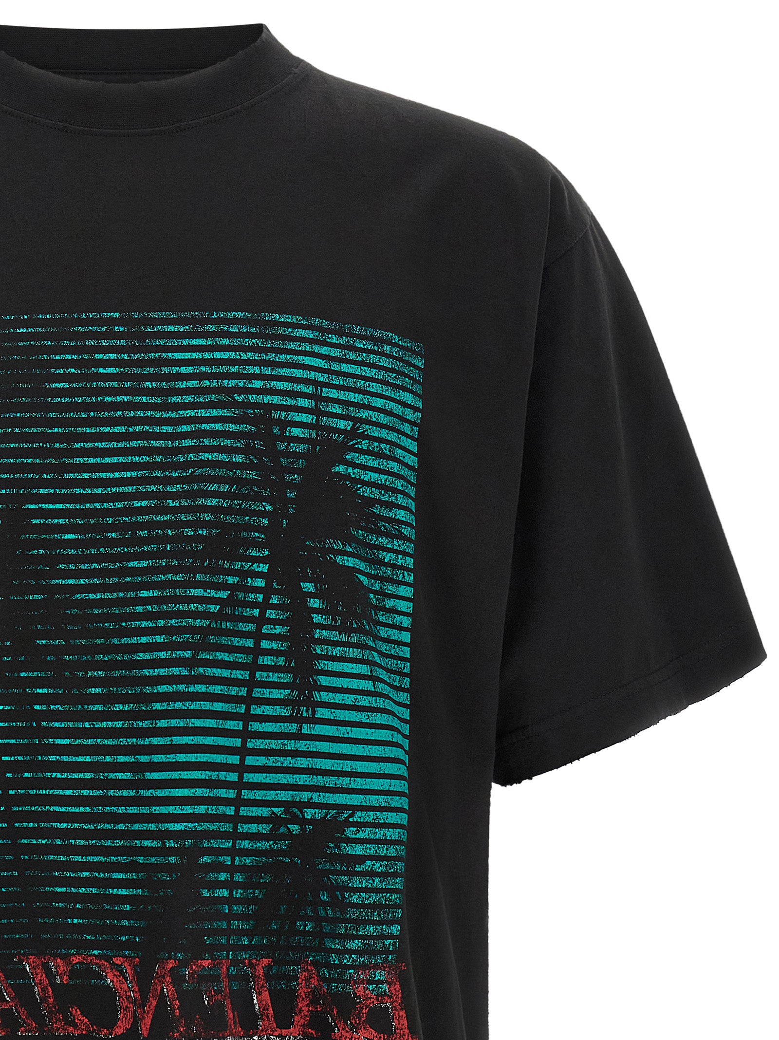 Balenciaga Vintage-Effect T-Shirt