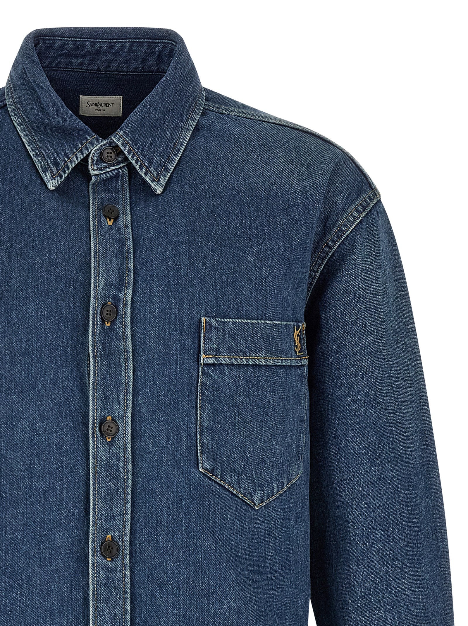 Saint Laurent 'Cassandre' Denim Shirt