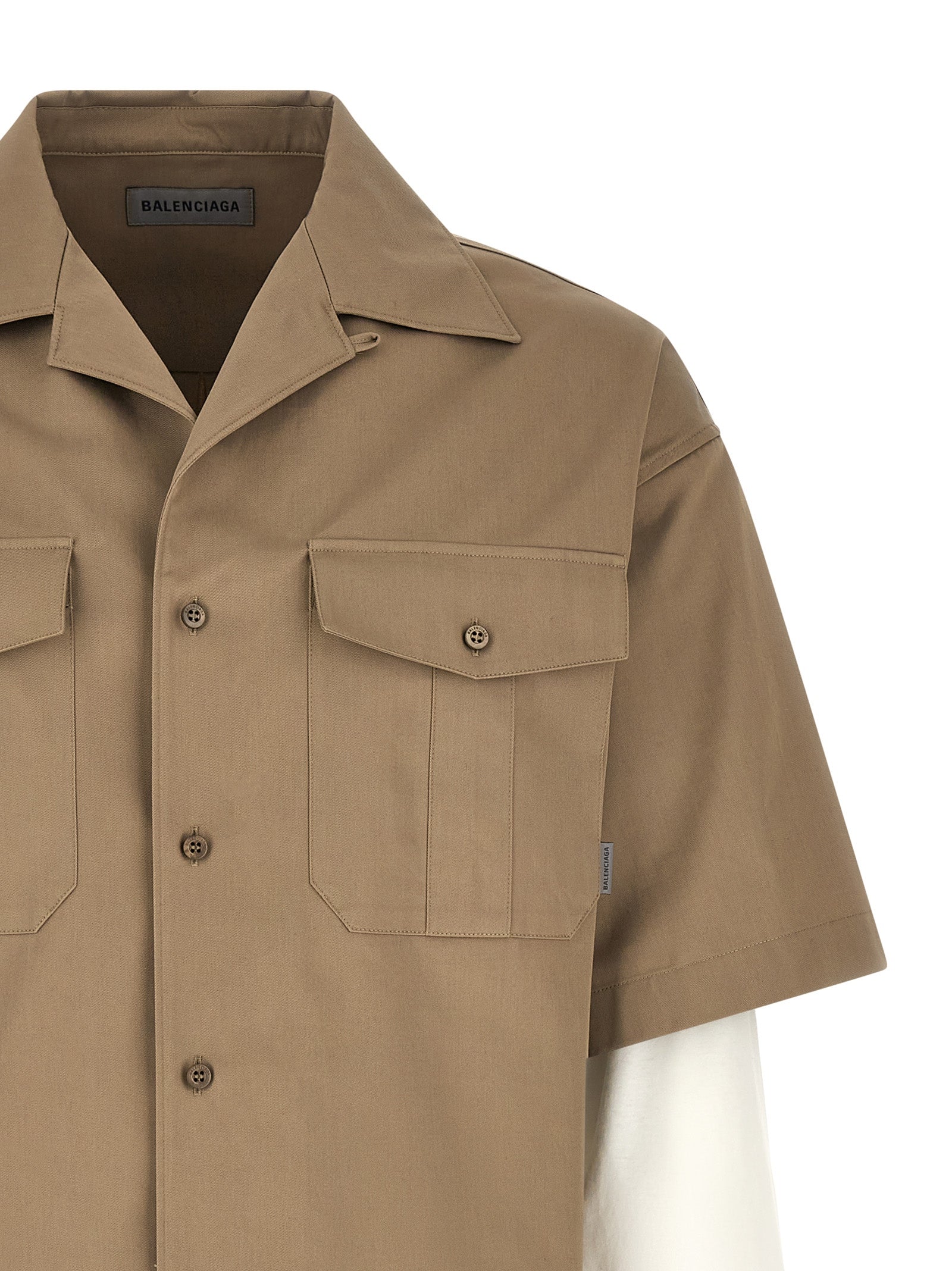 Balenciaga Double-Layer Shirt