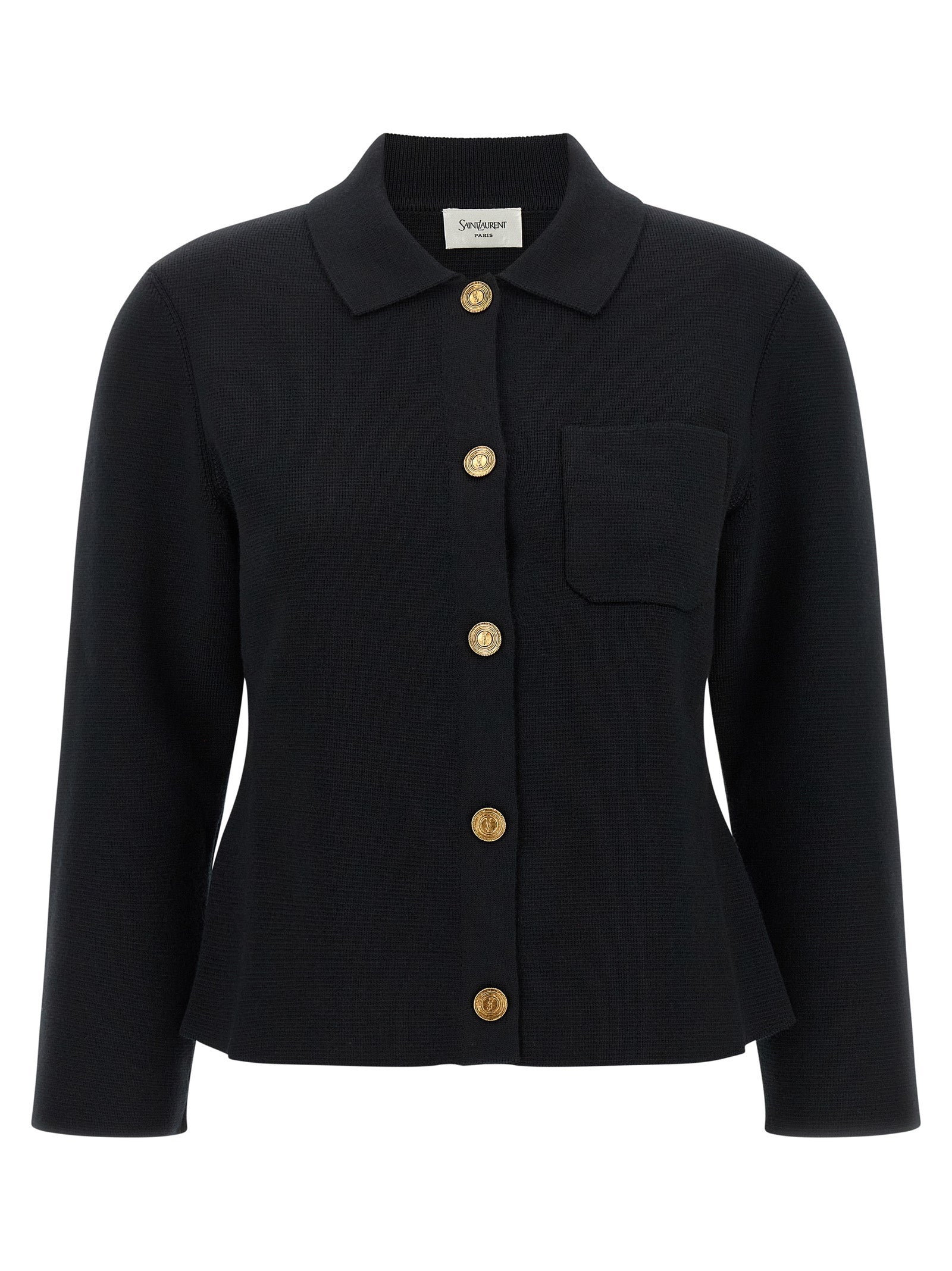 Saint Laurent 'Cassandre' Medallion Cardigan