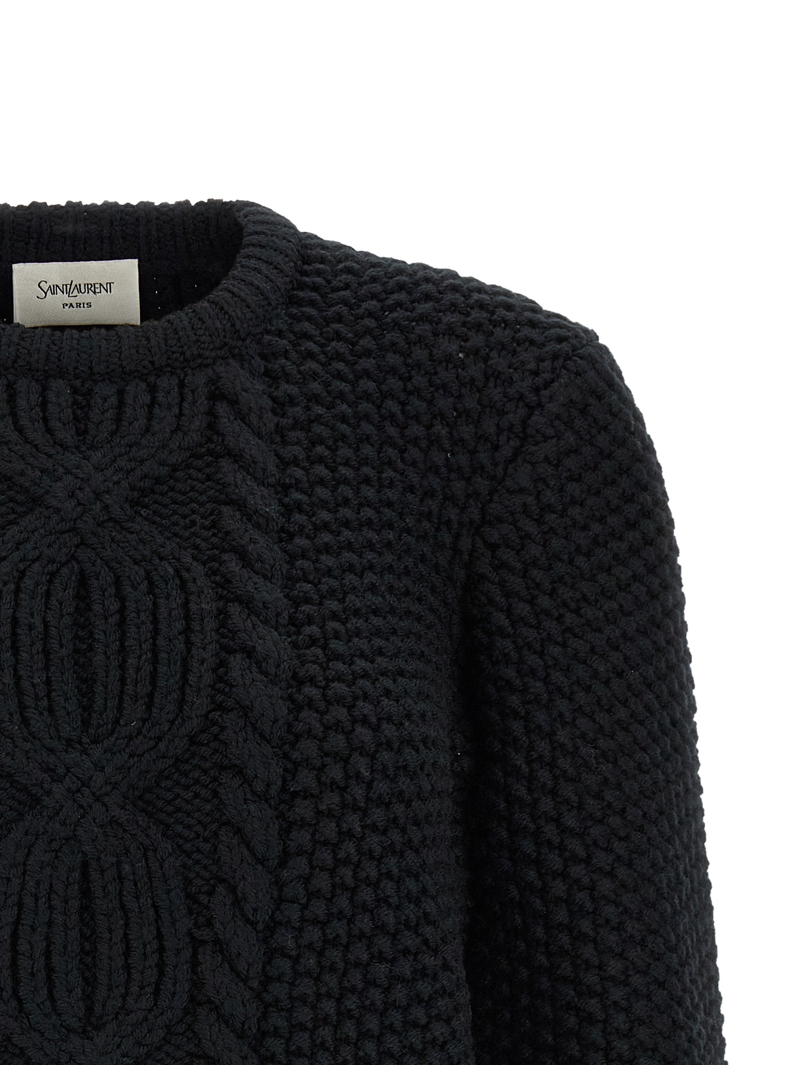 Saint Laurent Wool Sweater With Processing