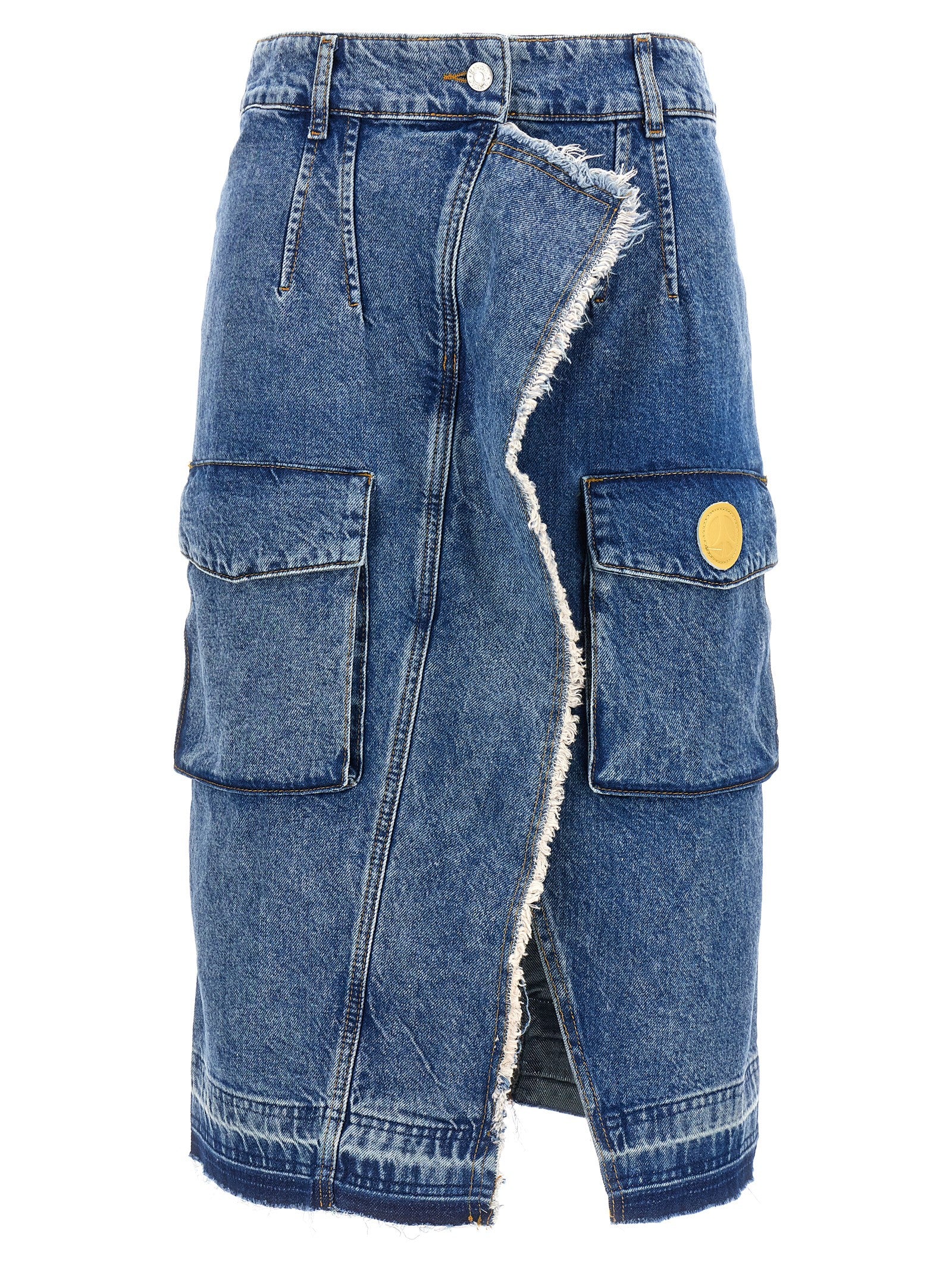 Mo5Ch1No Jeans Denim Skirt