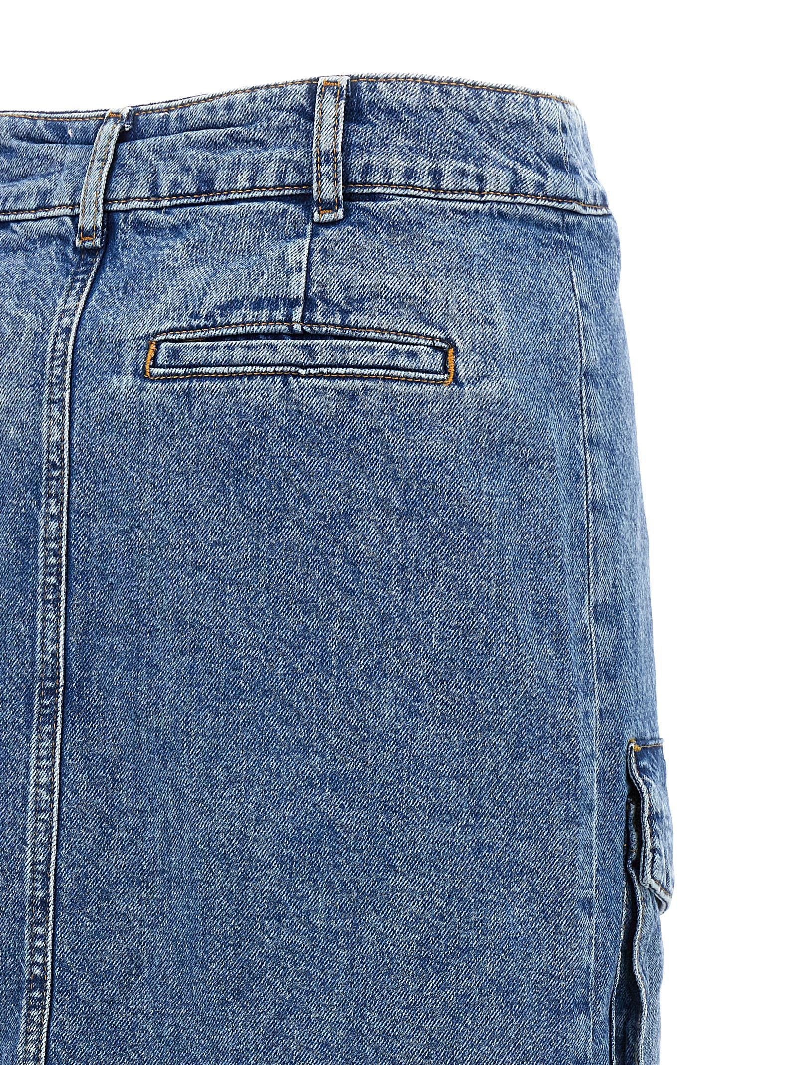 Mo5Ch1No Jeans Denim Skirt