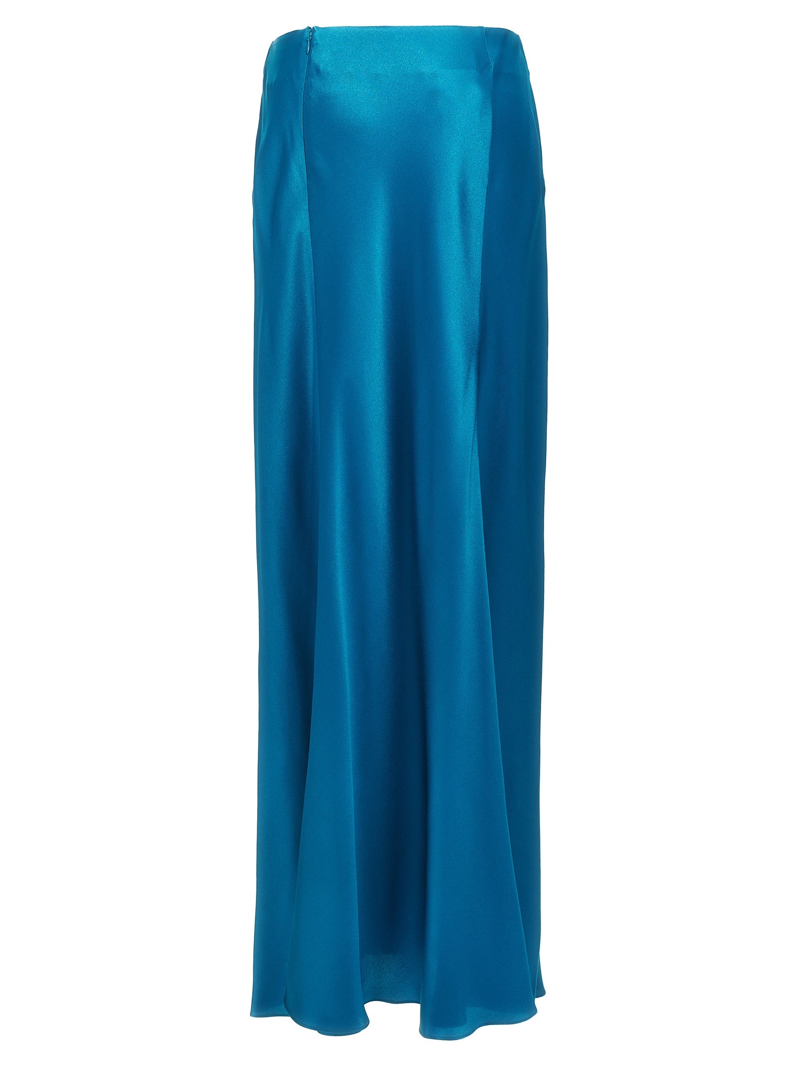 Alberta Ferretti Long Satin Skirt