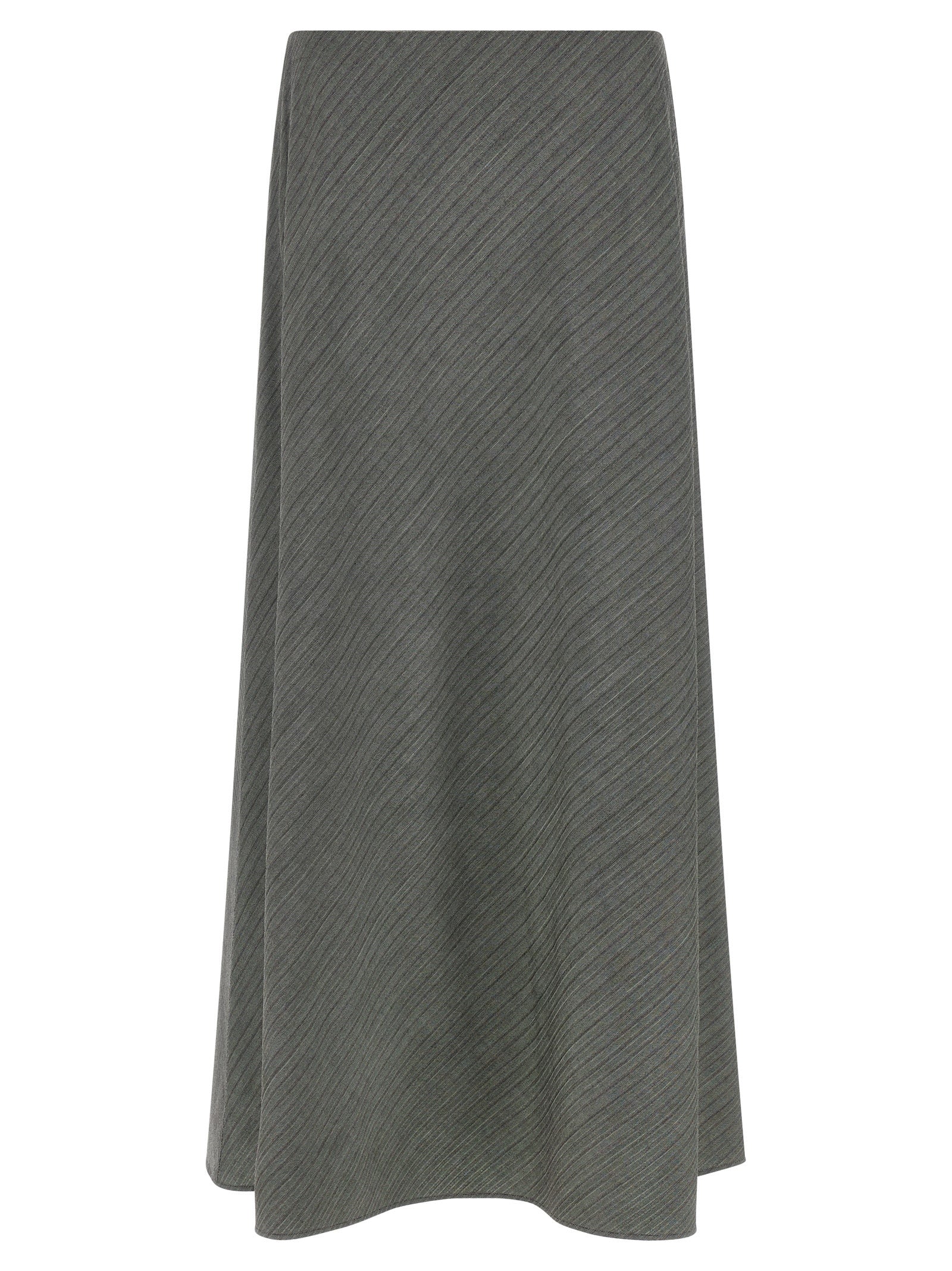 Alberta Ferretti Bell Chevron Skirt