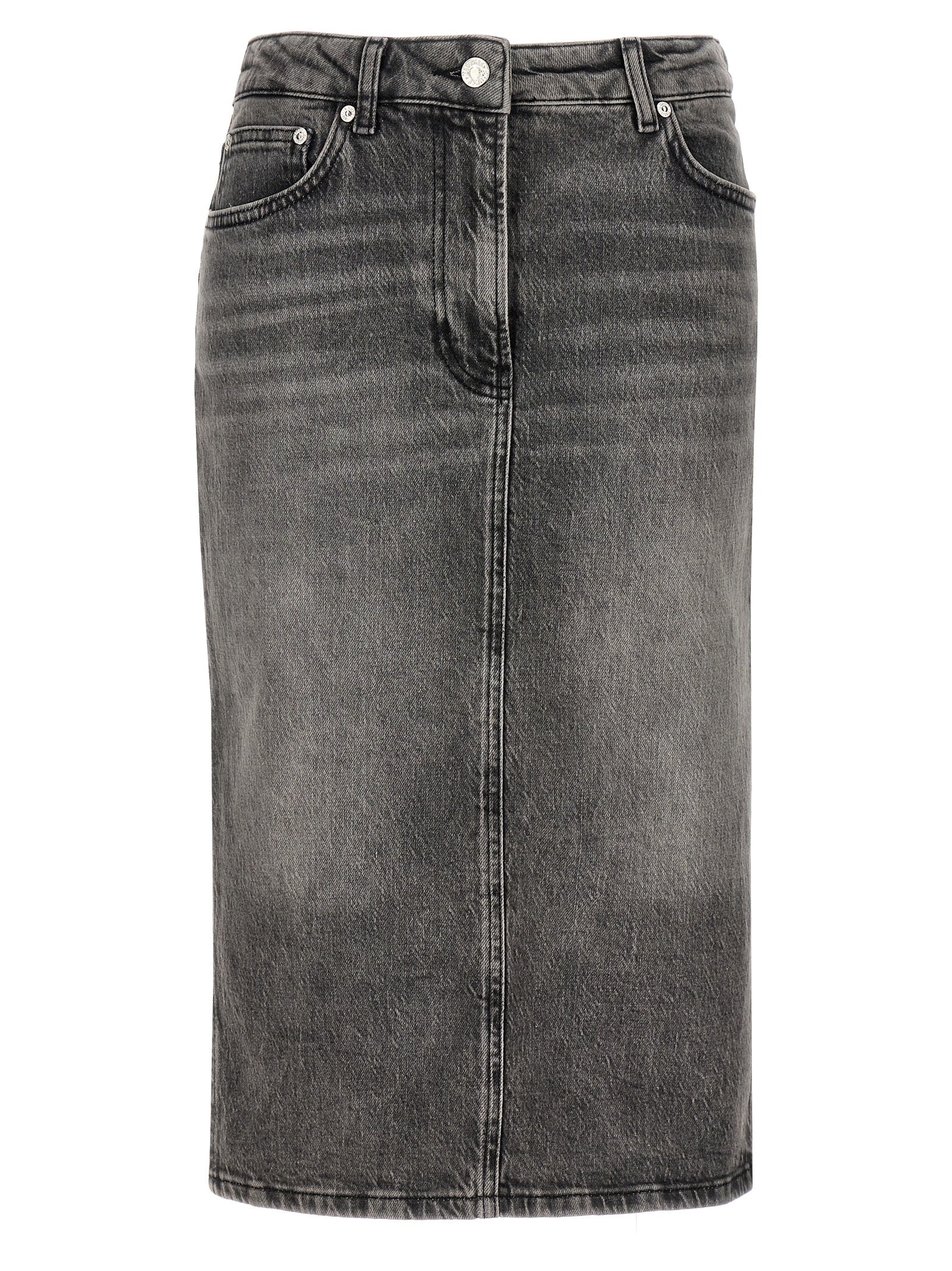 Mo5Ch1No Jeans Denim Skirt