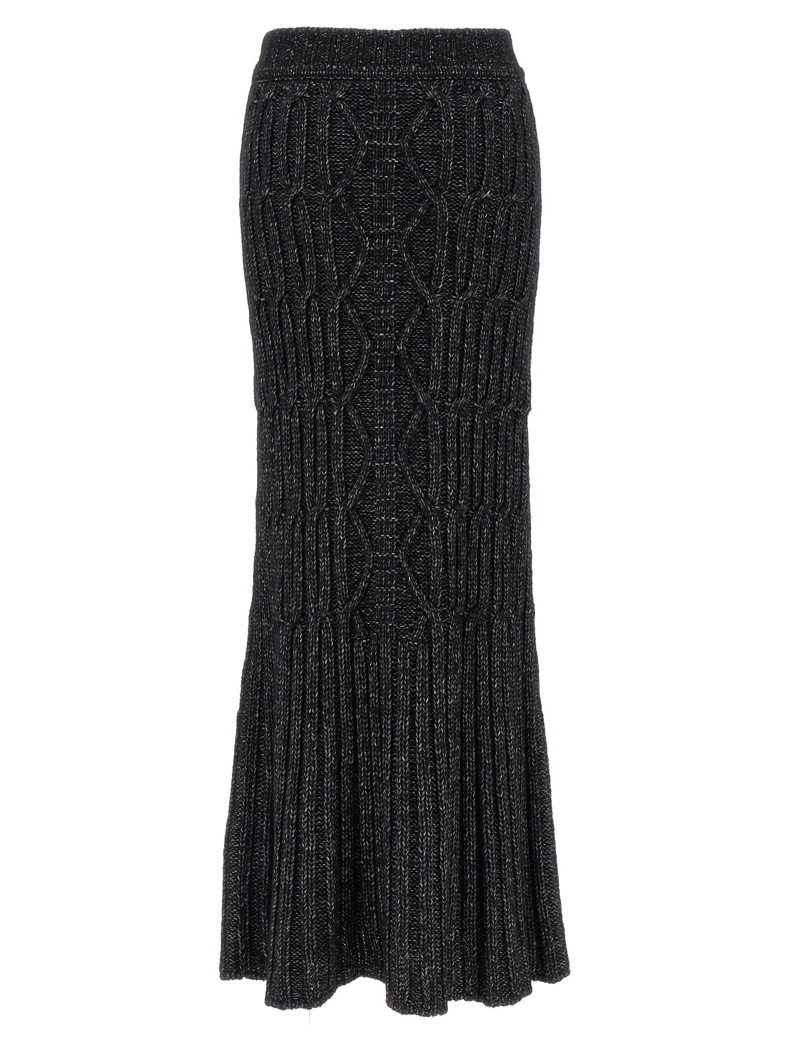 Alberta Ferretti Long Knit Skirt