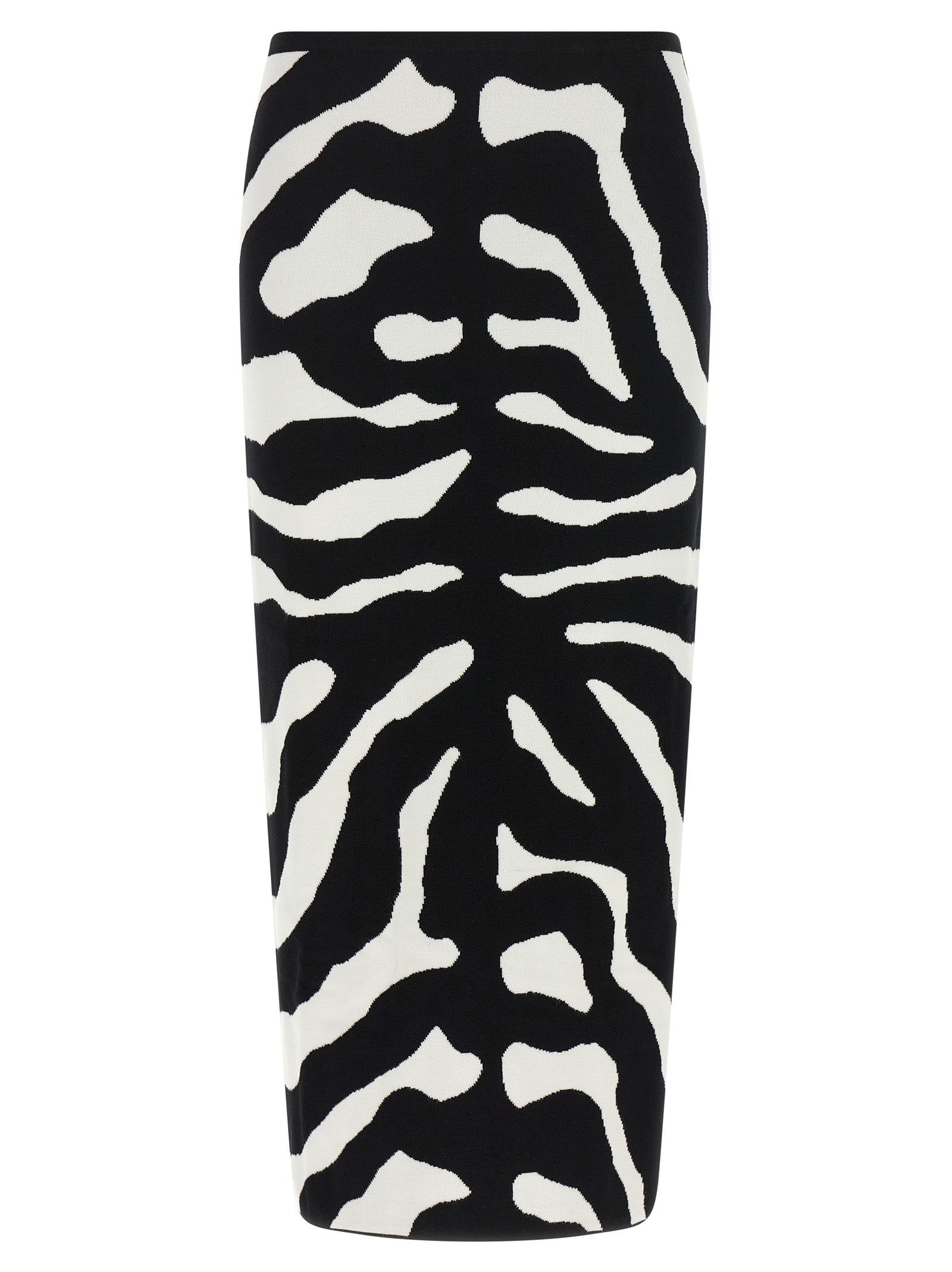 Moschino Zebra Intarsia Skirt