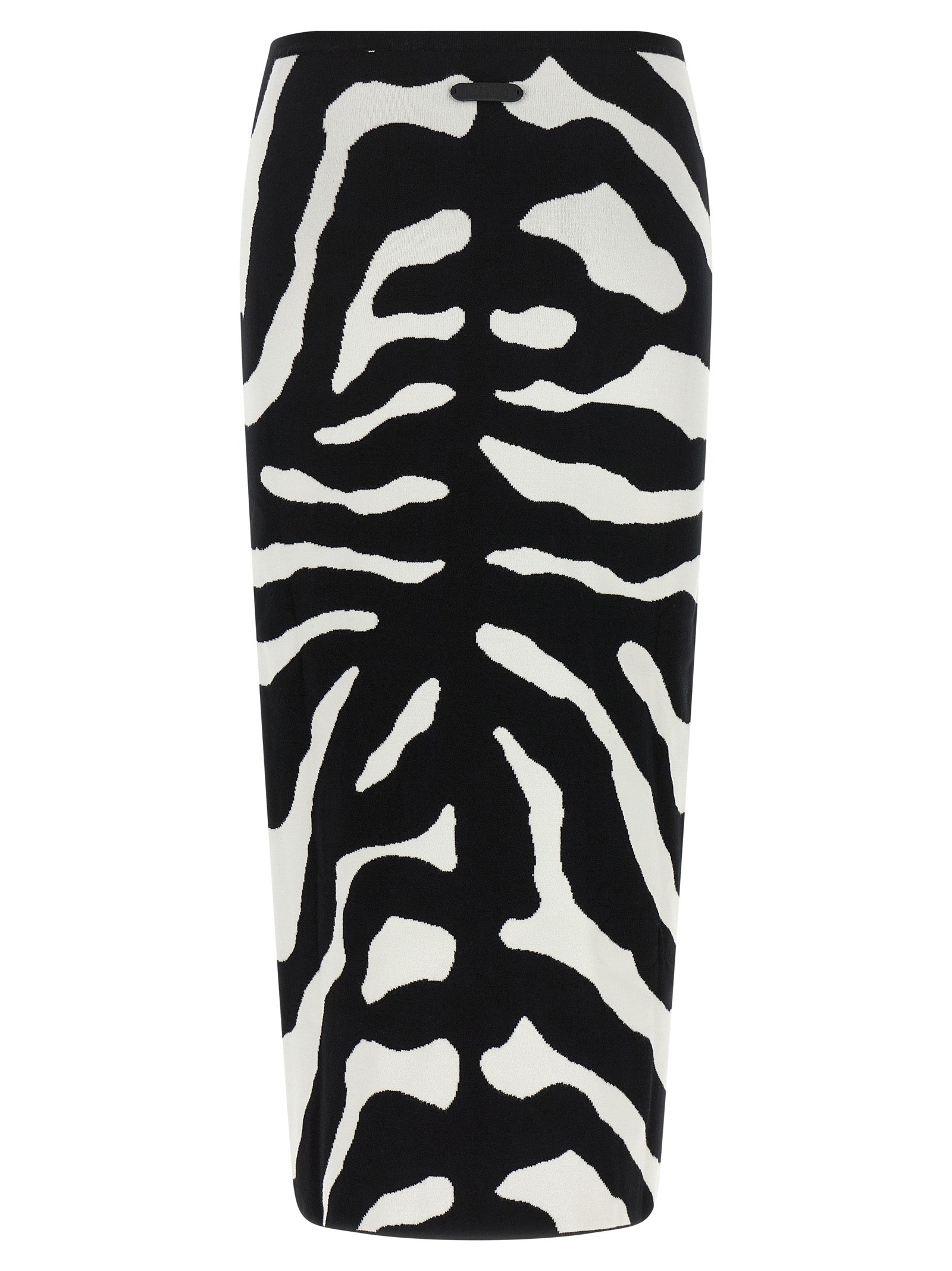 Moschino Zebra Intarsia Skirt