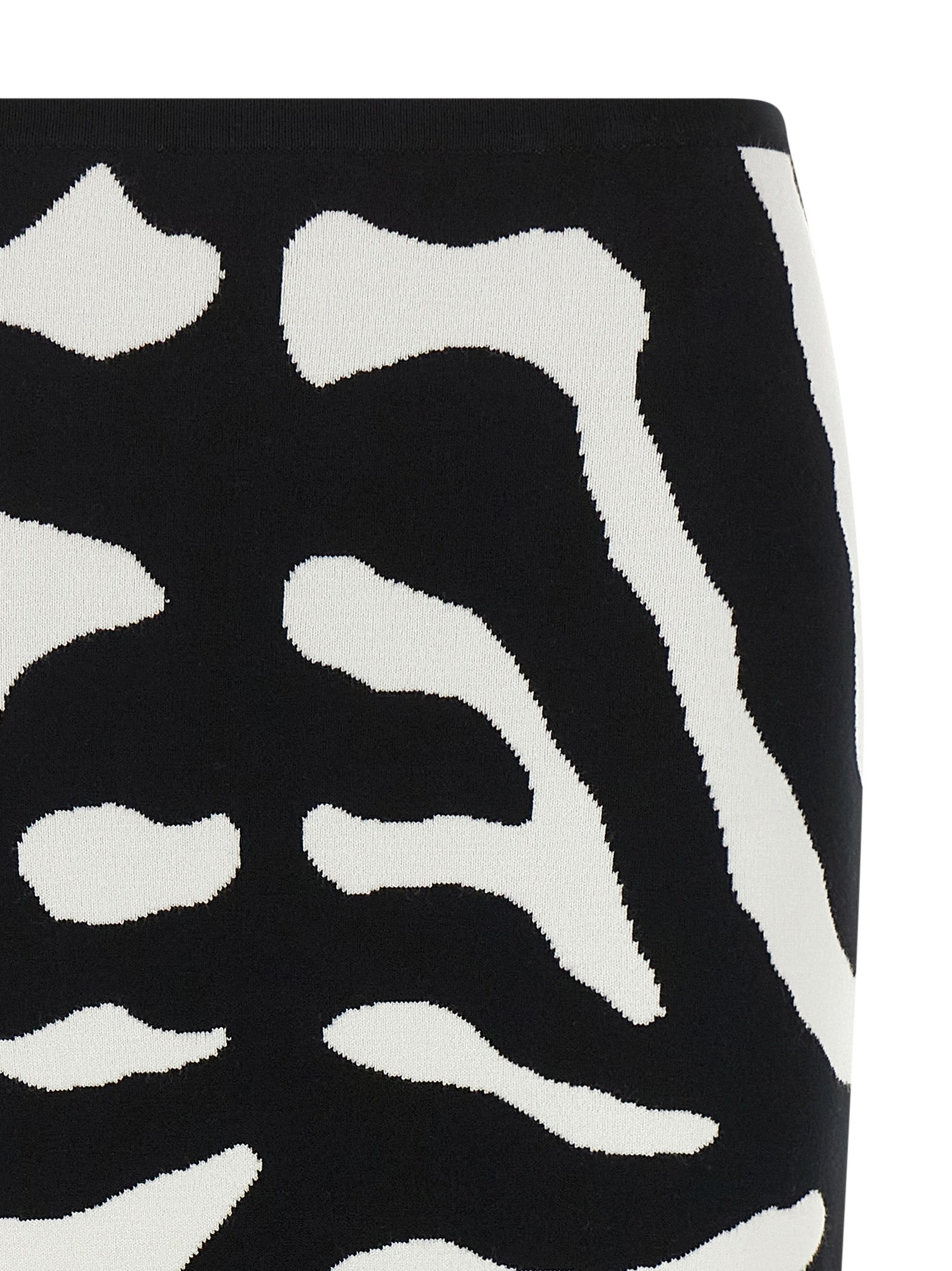 Moschino Zebra Intarsia Skirt