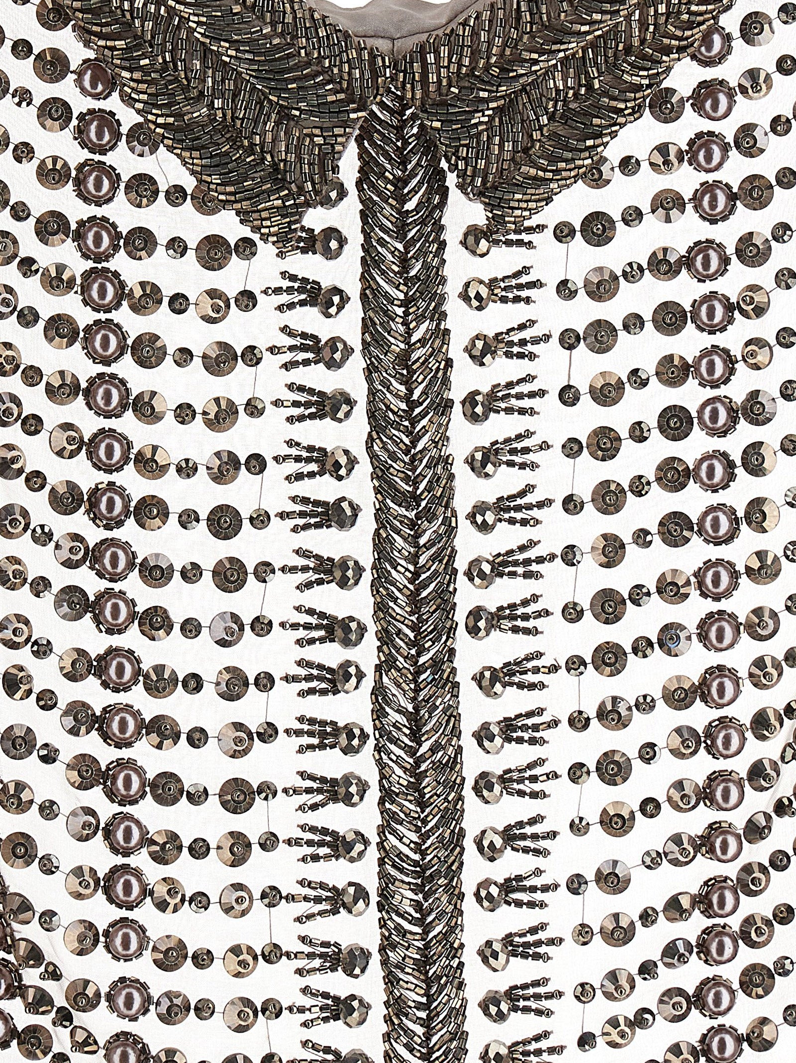 Alberta Ferretti Beaded Chiffon Top