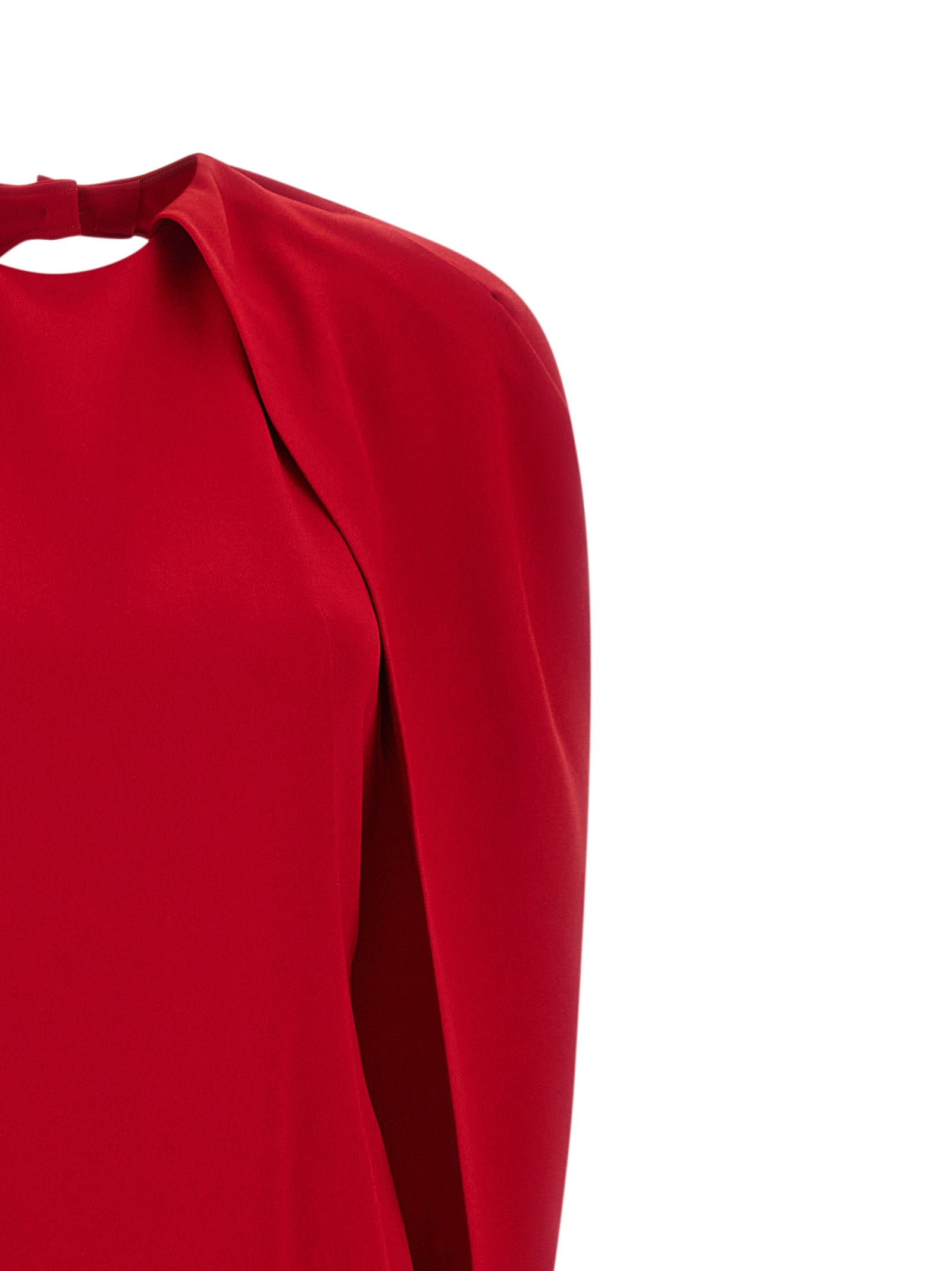 Alberta Ferretti Cape Dress