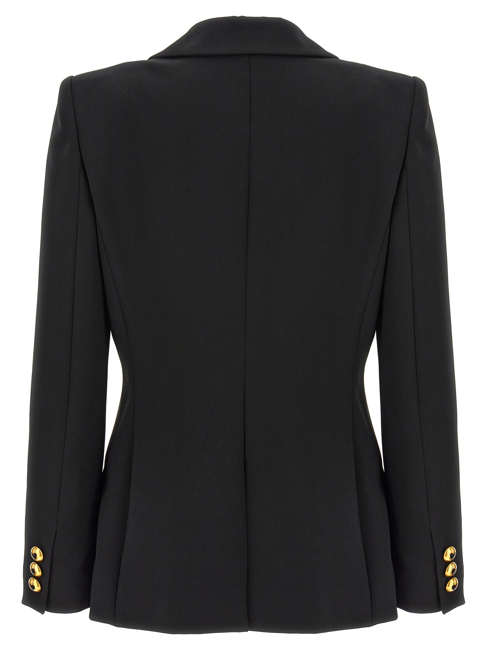 Moschino Single-Breasted Crepe Blazer