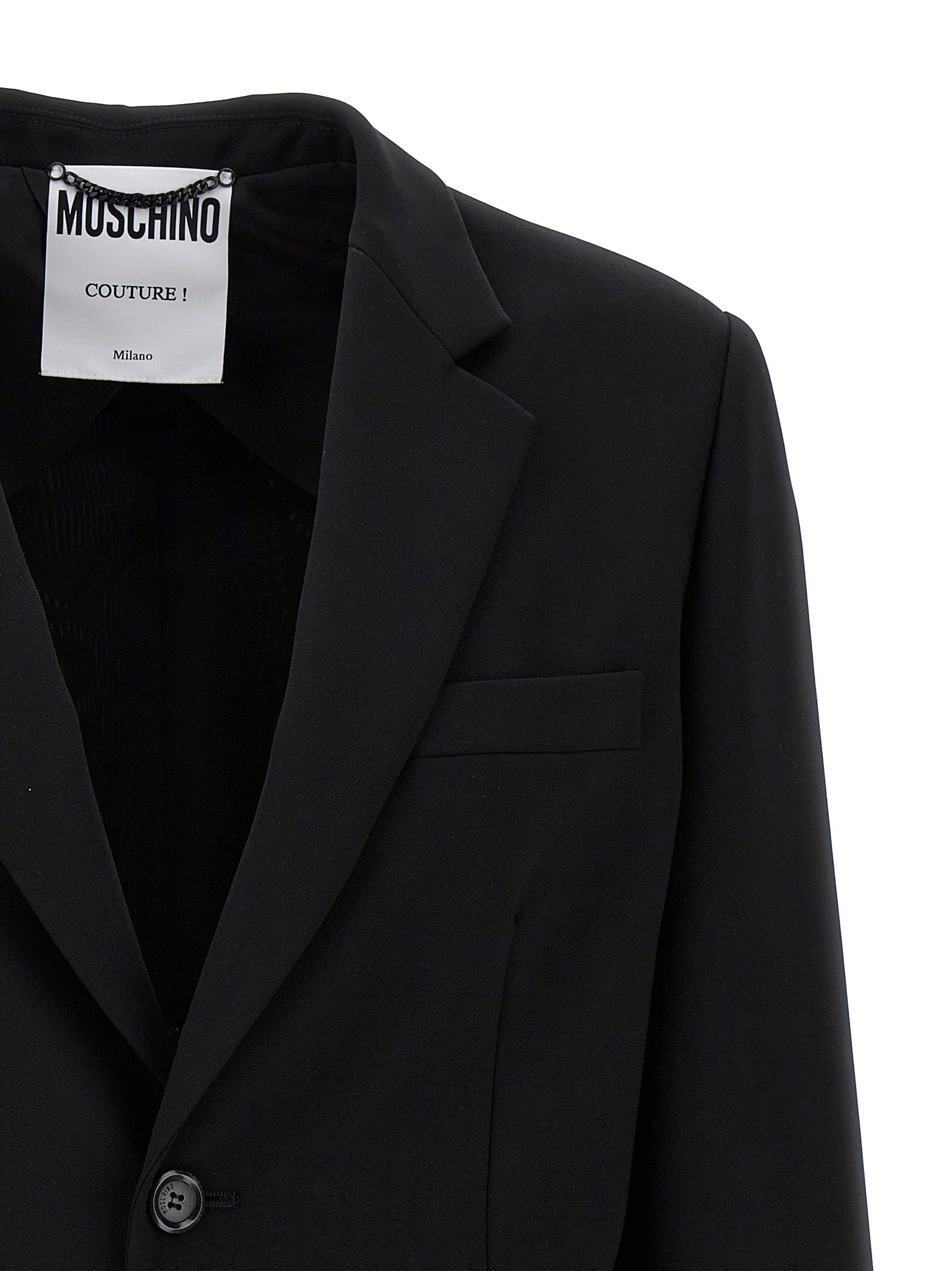 Moschino Single-Breasted Martingale Blazer