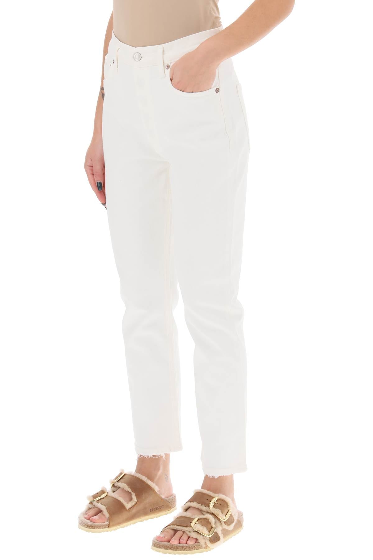 Agolde Riley High-Waisted Cropped Jeans