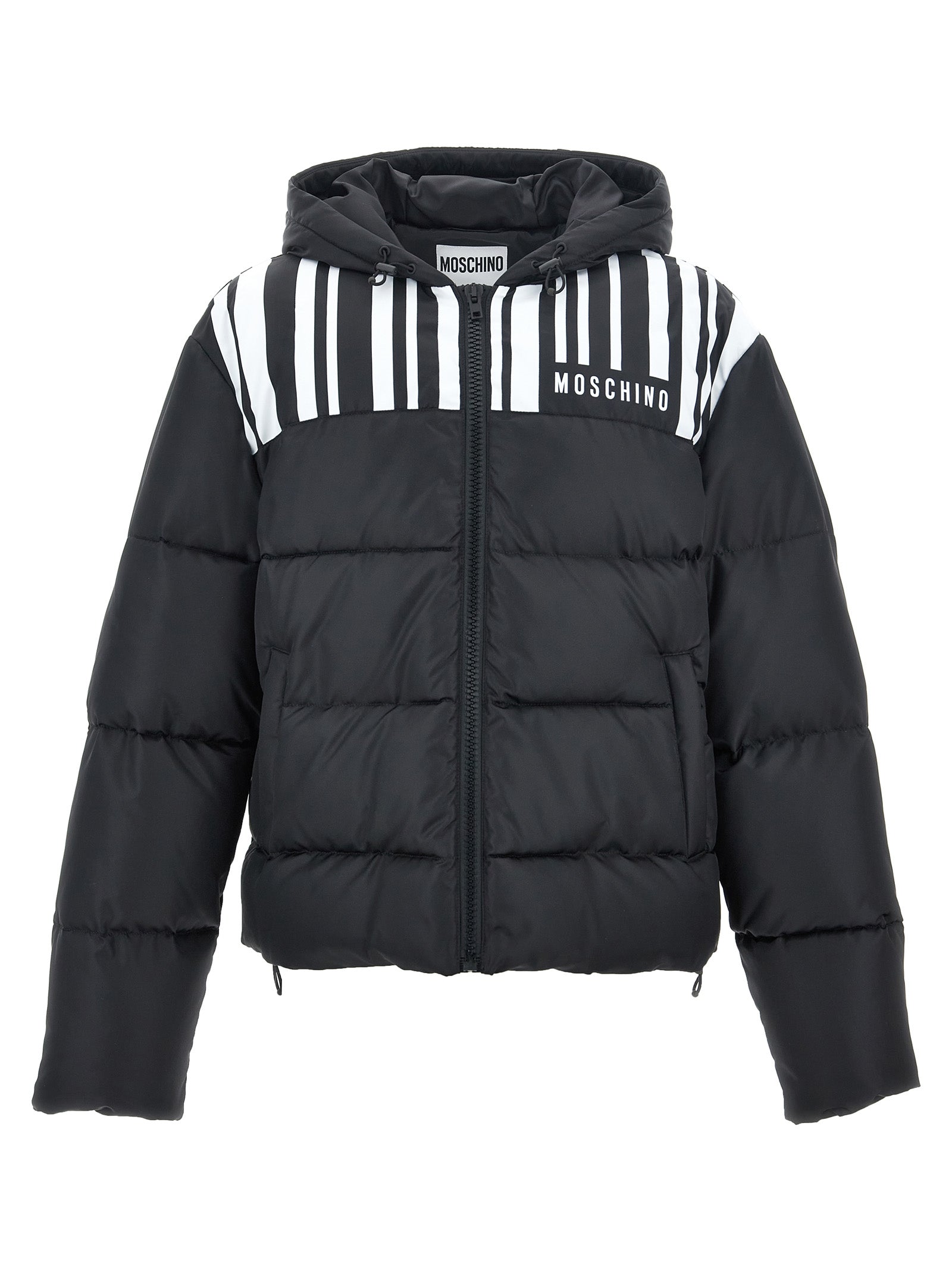 Moschino Contrast Print Down Jacket.