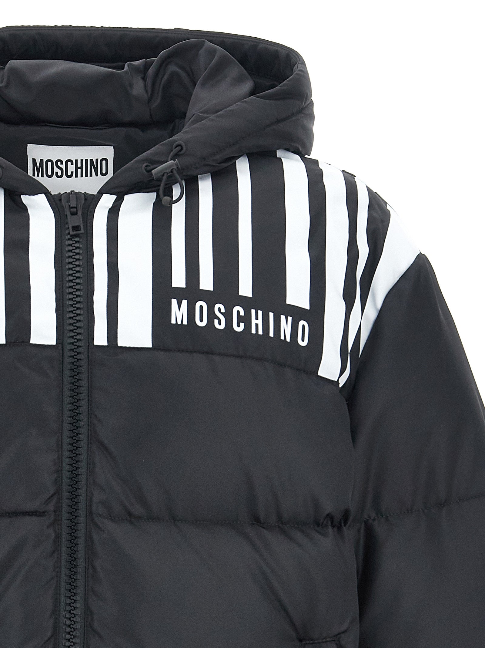 Moschino Contrast Print Down Jacket.