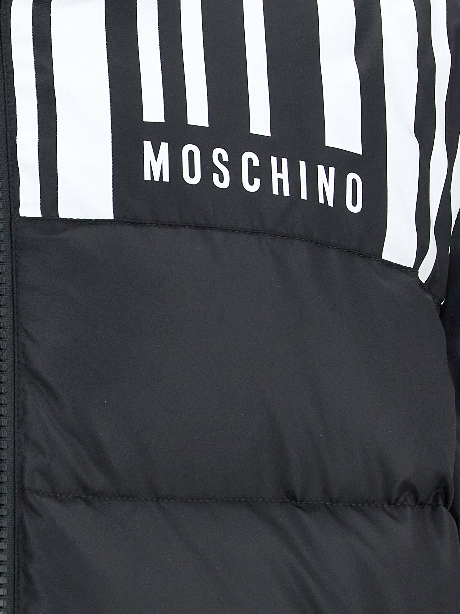 Moschino Contrast Print Down Jacket.