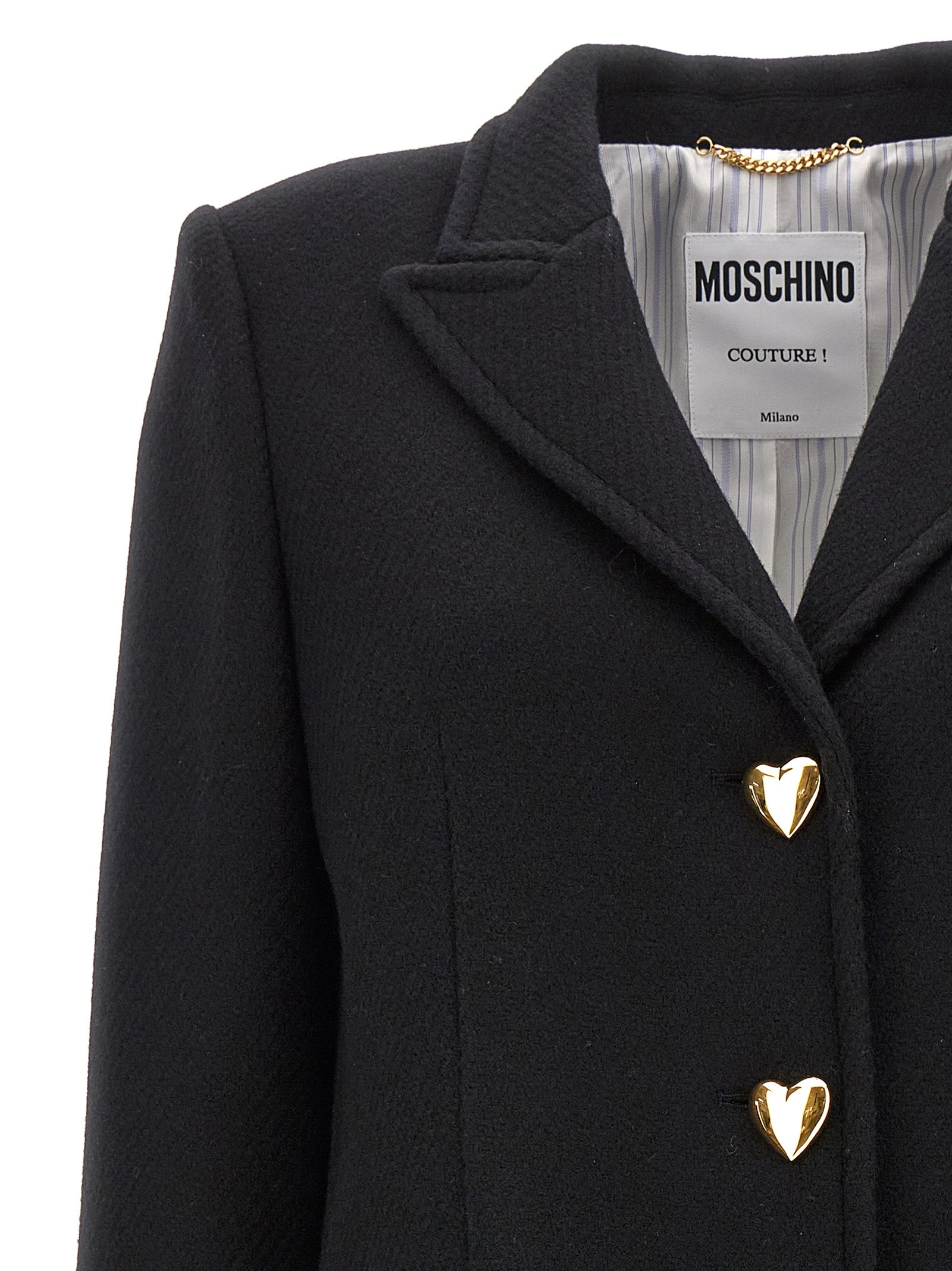 Moschino Heart Button Coat