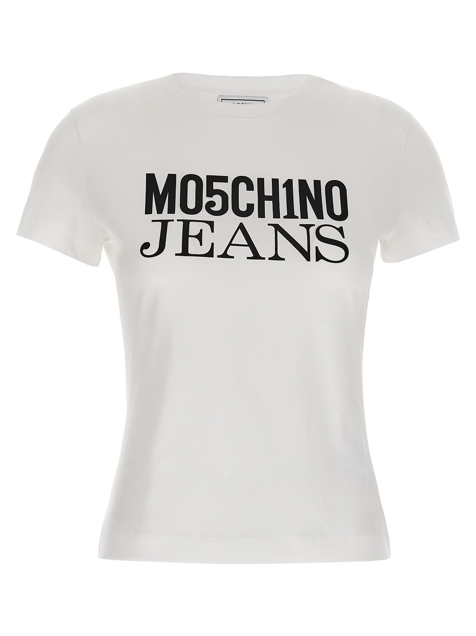 Mo5Ch1No Jeans Logo Print T-Shirt.