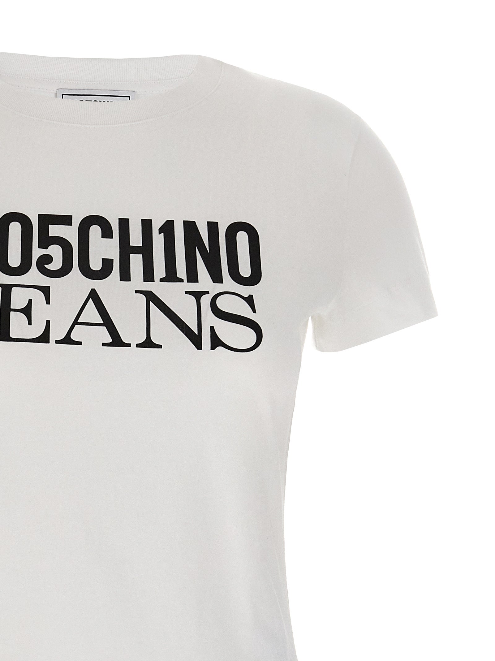 Mo5Ch1No Jeans Logo Print T-Shirt.