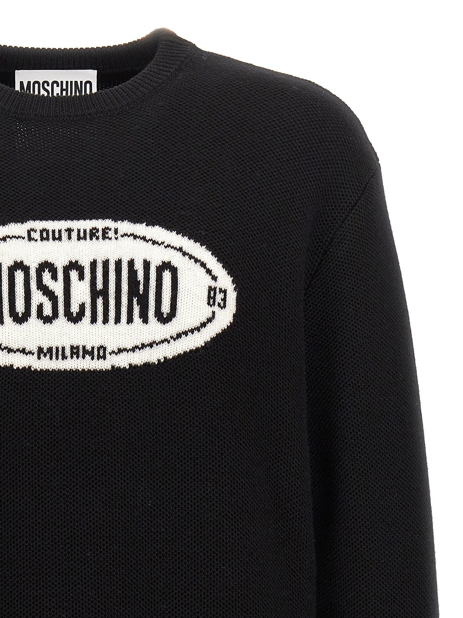 Moschino Logo Intarsia Sweater