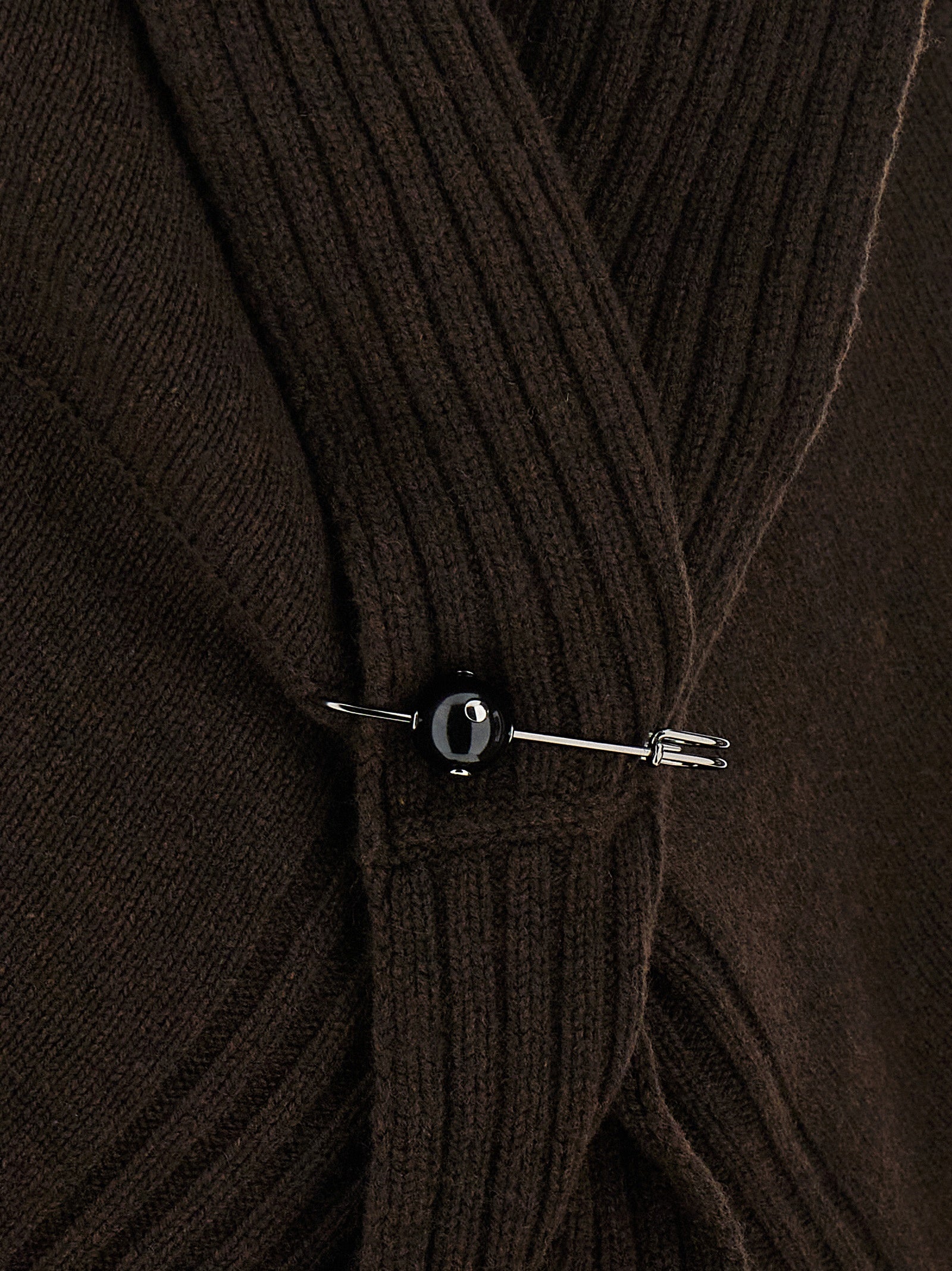 Alberta Ferretti Brooch Cardigan