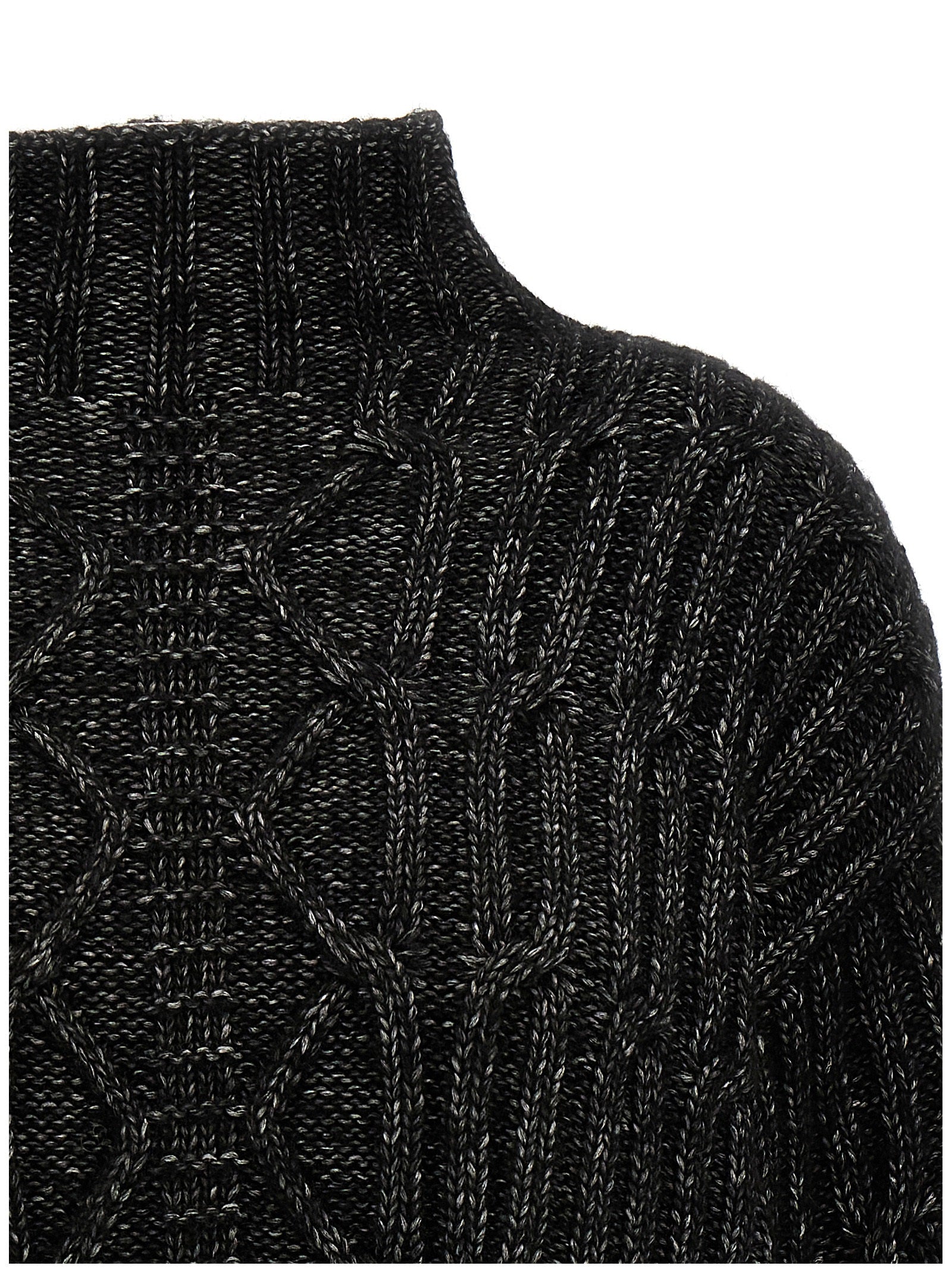 Alberta Ferretti Braided Sweater