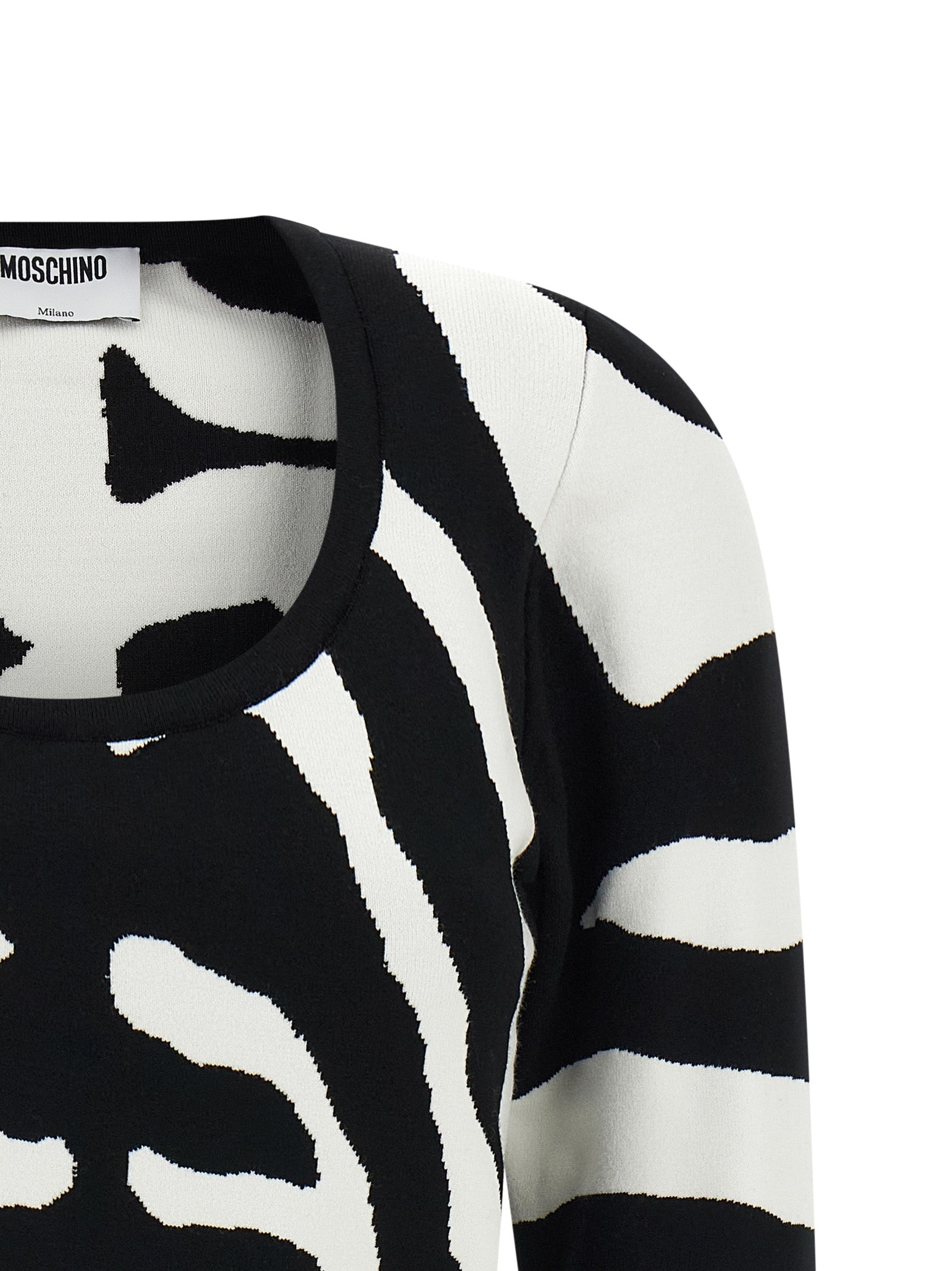 Moschino Zebra Intarsia Sweater