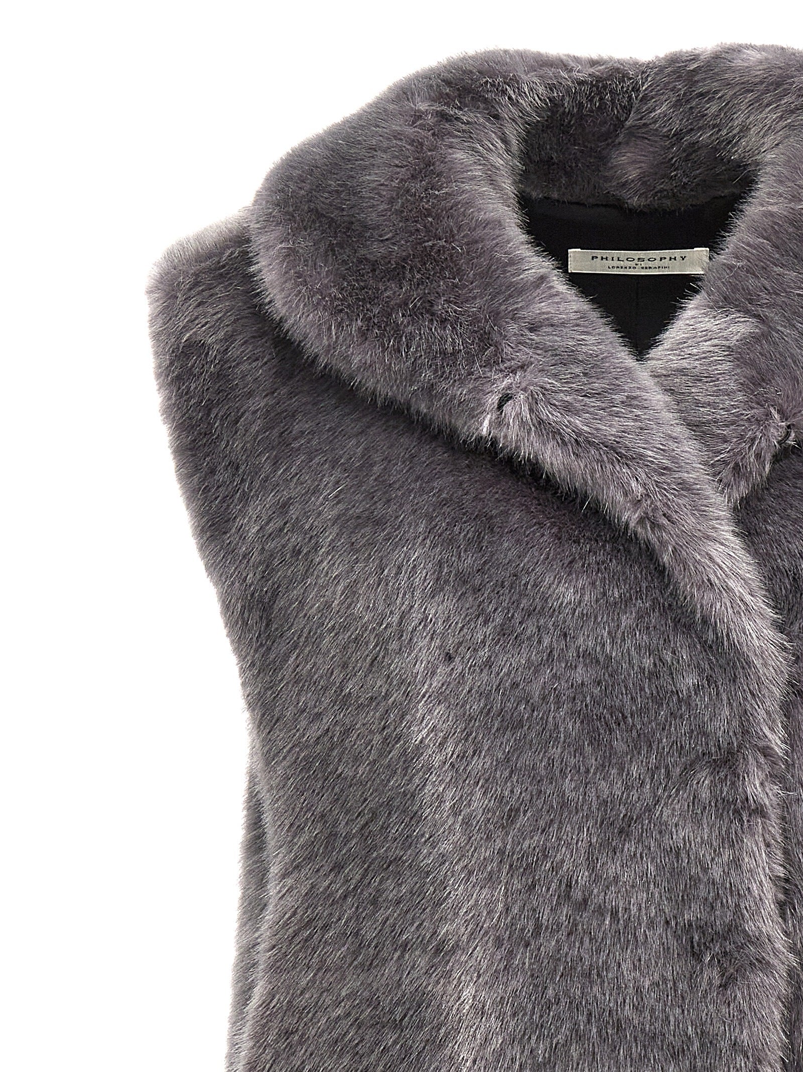 Philosophy Extra Long Faux Fur Vest