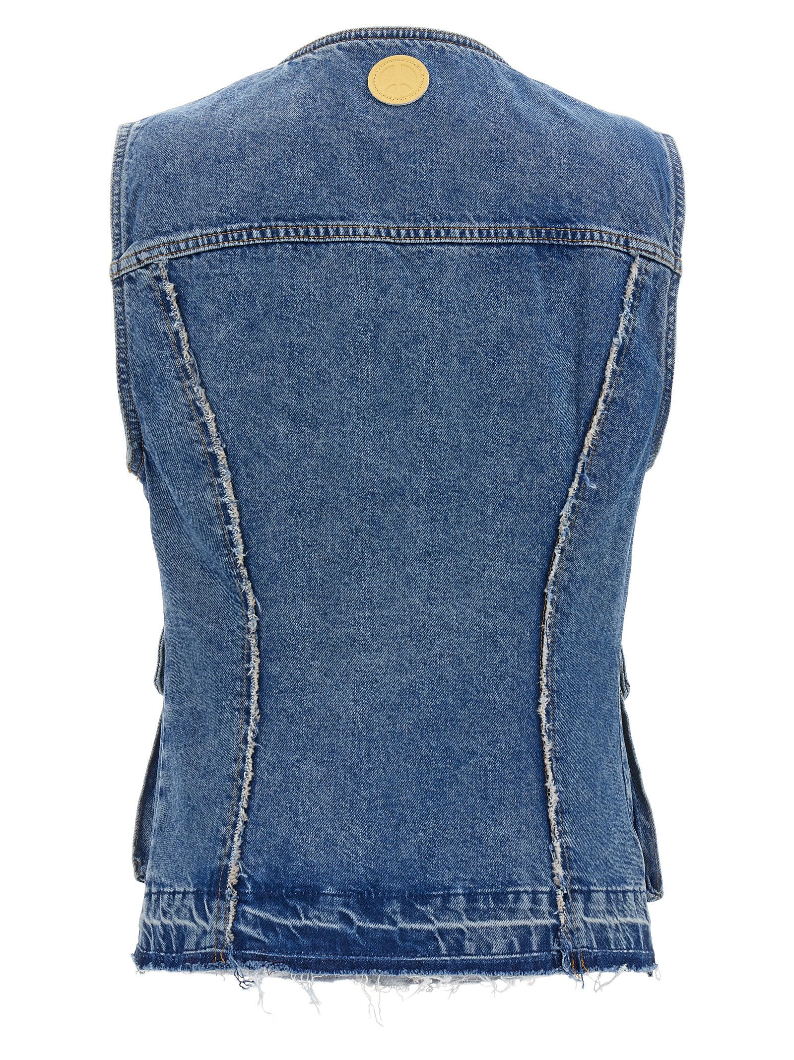 Mo5Ch1No Jeans Denim Vest