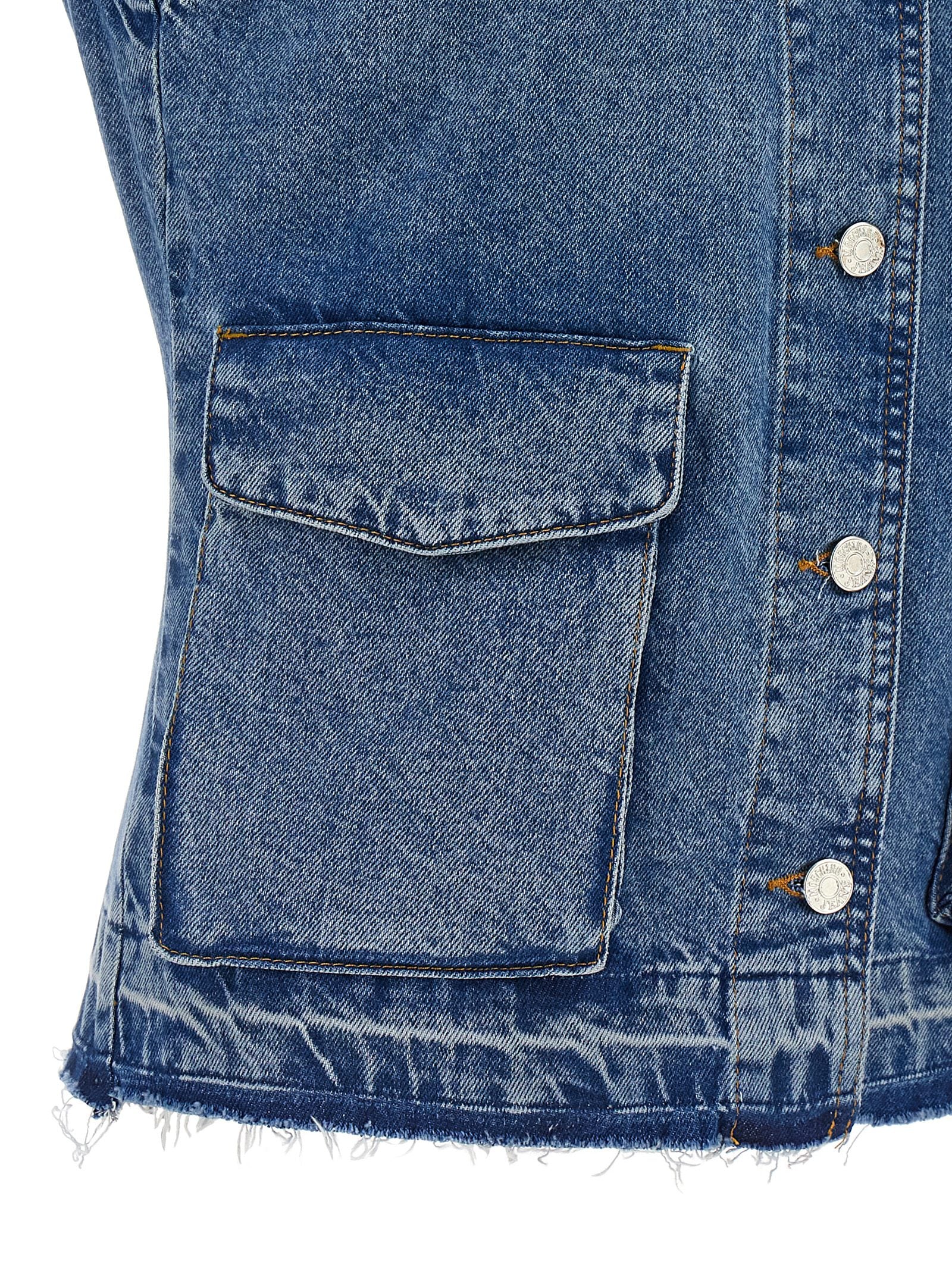 Mo5Ch1No Jeans Denim Vest