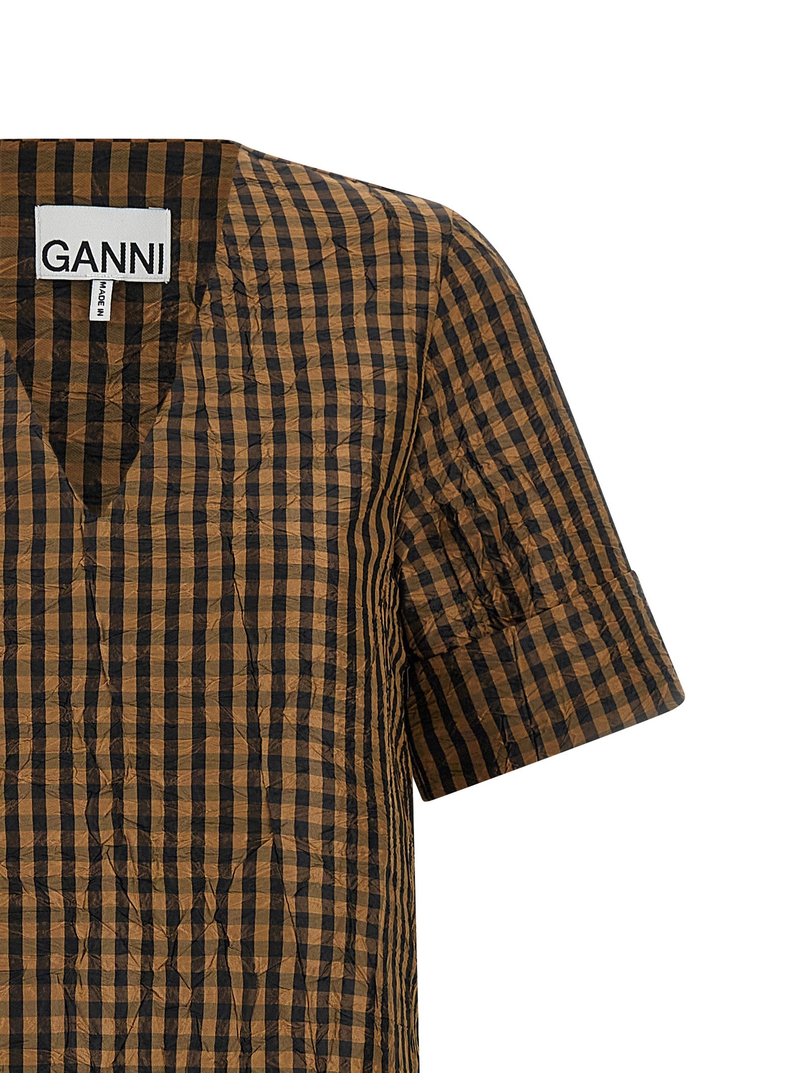 Ganni 'Taffetà Crinckled' Dress