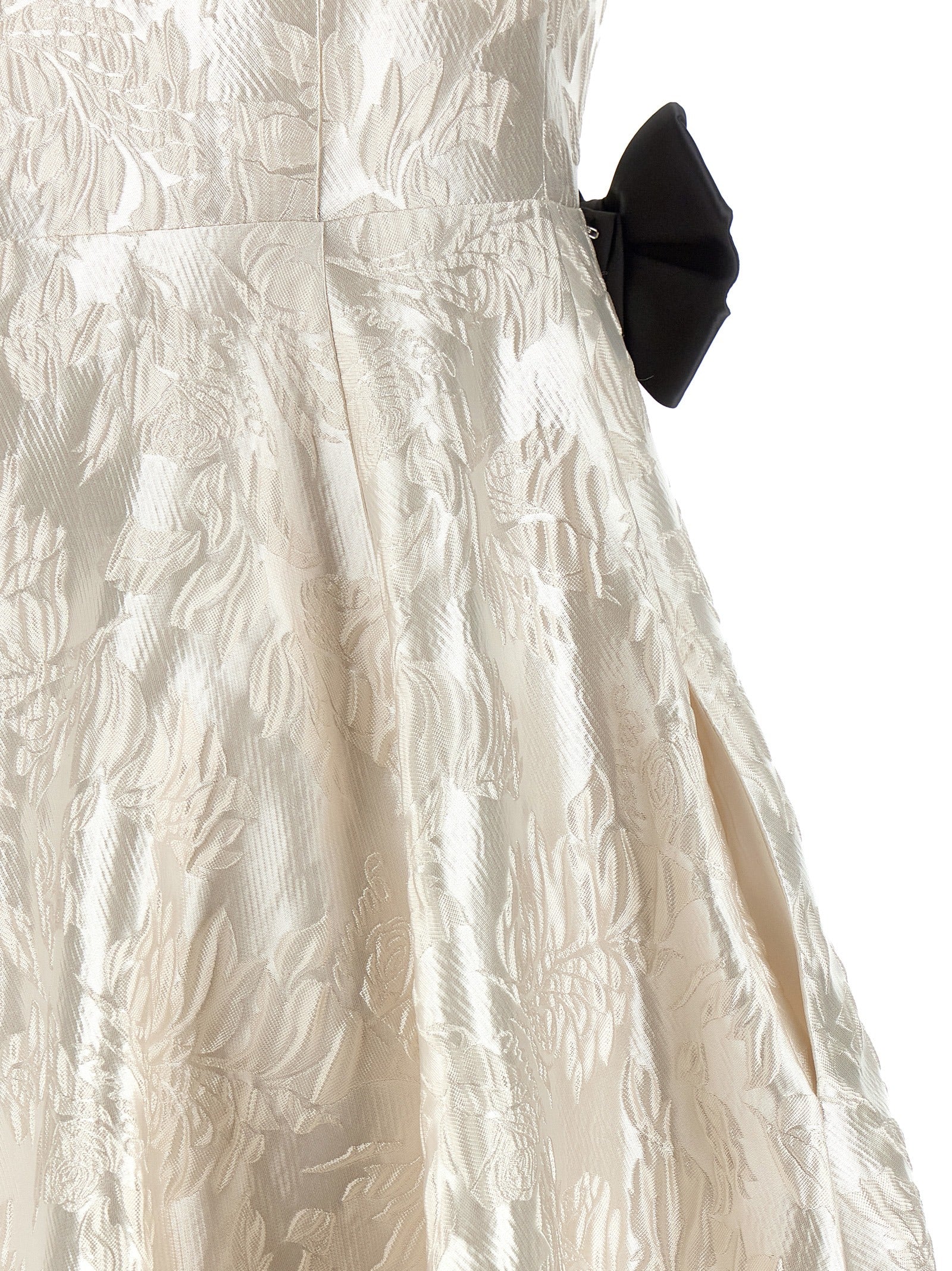 Ganni 'Cloque V-Neck' Dress